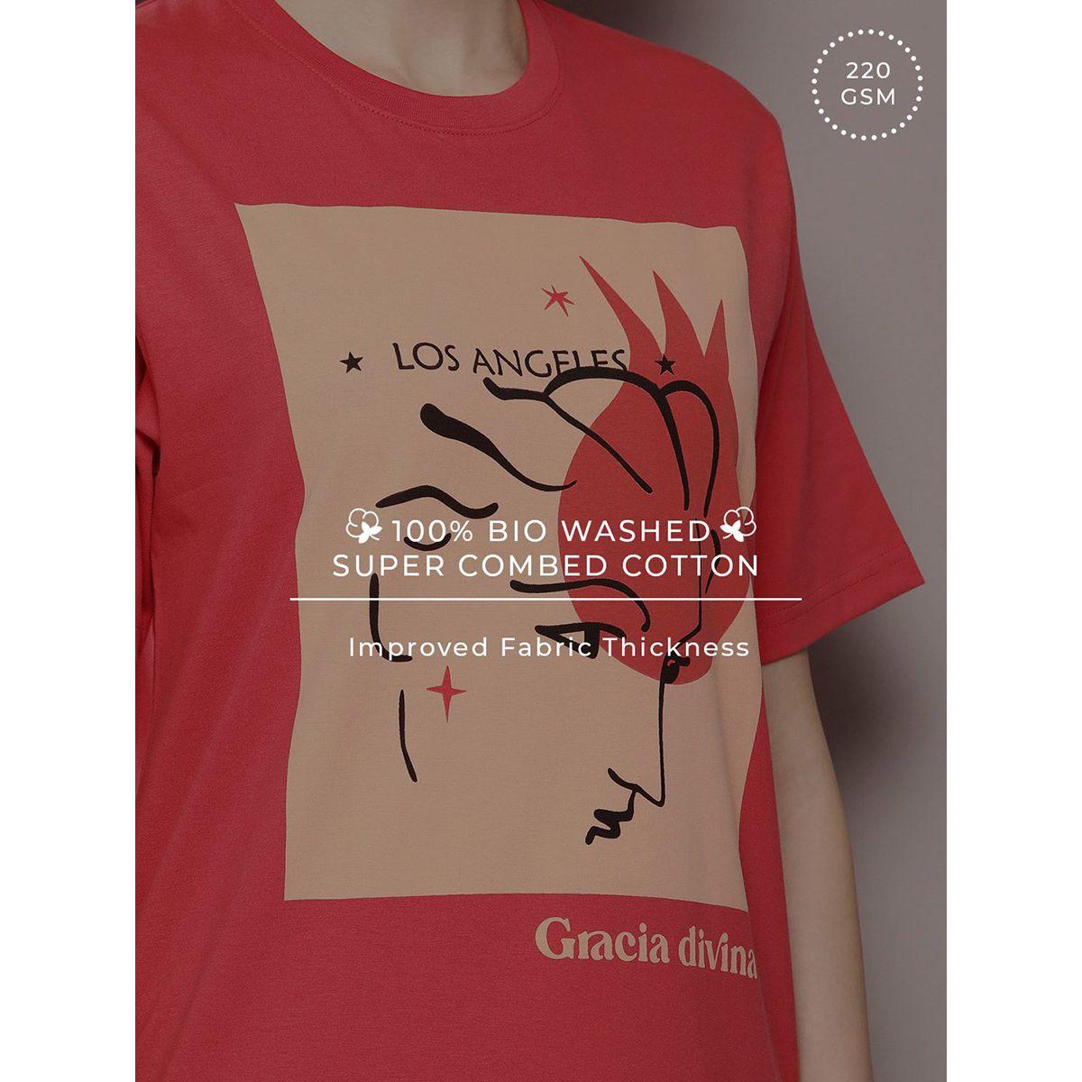 Dillinger X Styli  Oversized Girl Graphic Combed Cotton T-Shirt-women-clothing-tshirts-image-6