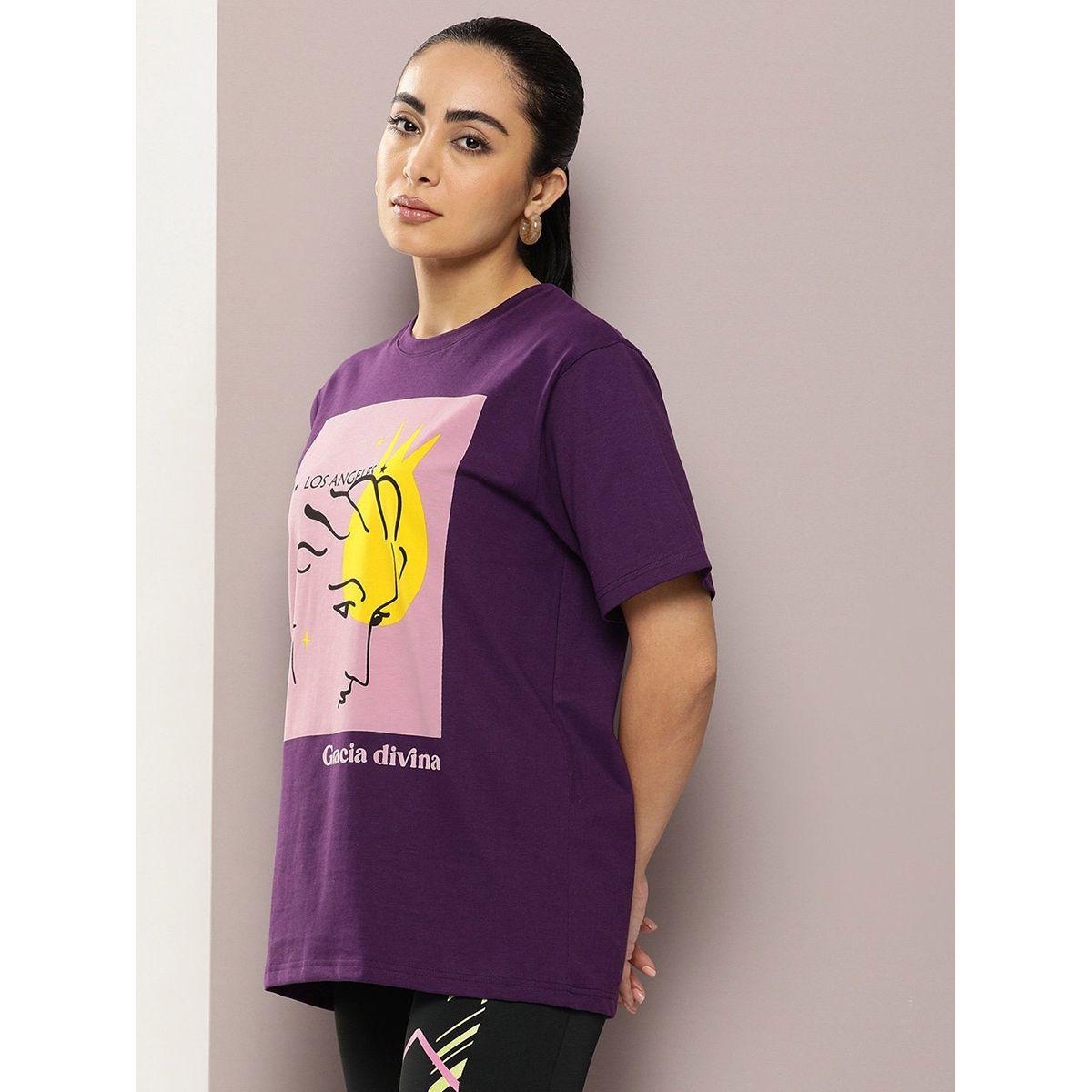 Dillinger X Styli  Oversized Girl Graphic Combed Cotton T-Shirt-women-clothing-tshirts-image-3