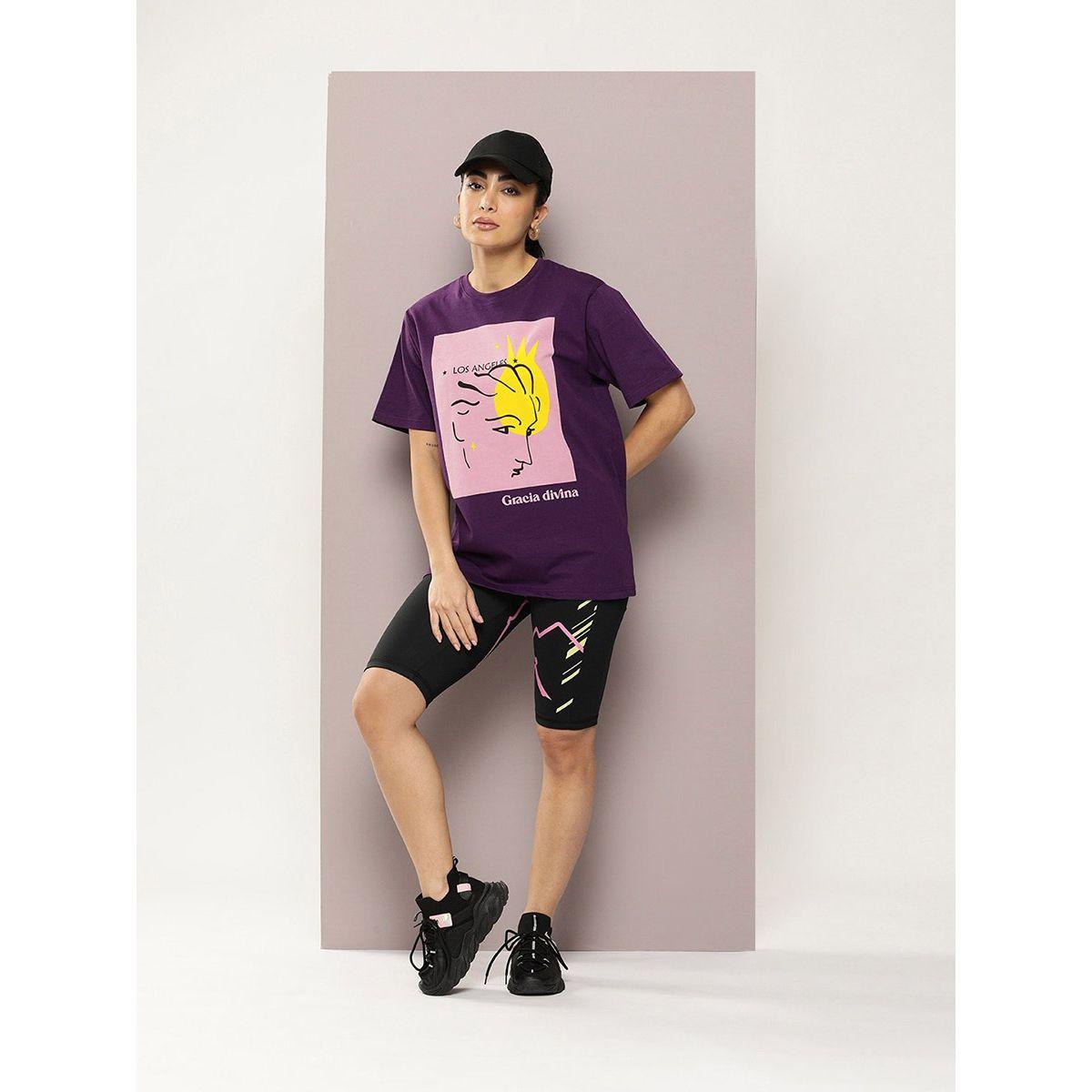 Dillinger X Styli  Oversized Girl Graphic Combed Cotton T-Shirt-women-clothing-tshirts-image-5