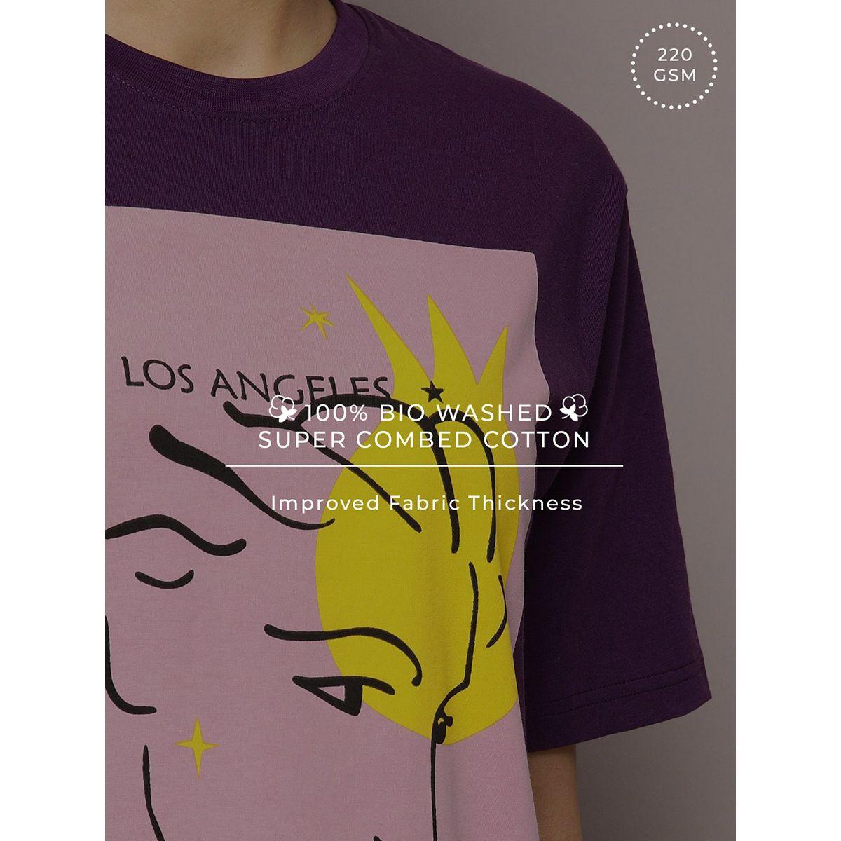 Dillinger X Styli  Oversized Girl Graphic Combed Cotton T-Shirt-women-clothing-tshirts-image-6