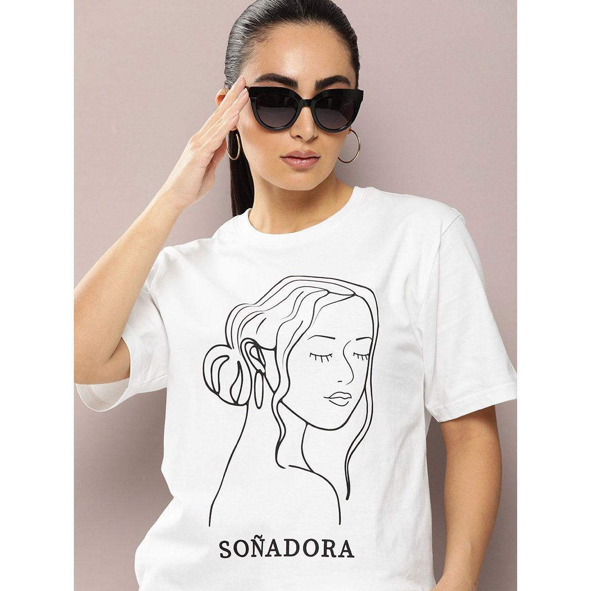 Dillinger X Styli  Oversized Girl Graphic Print T-Shirt-women-clothing-tshirts-image-1