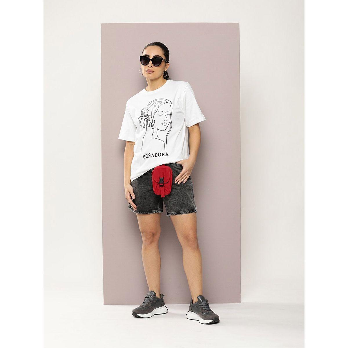 Dillinger X Styli  Oversized Girl Graphic Print T-Shirt-women-clothing-tshirts-image-5