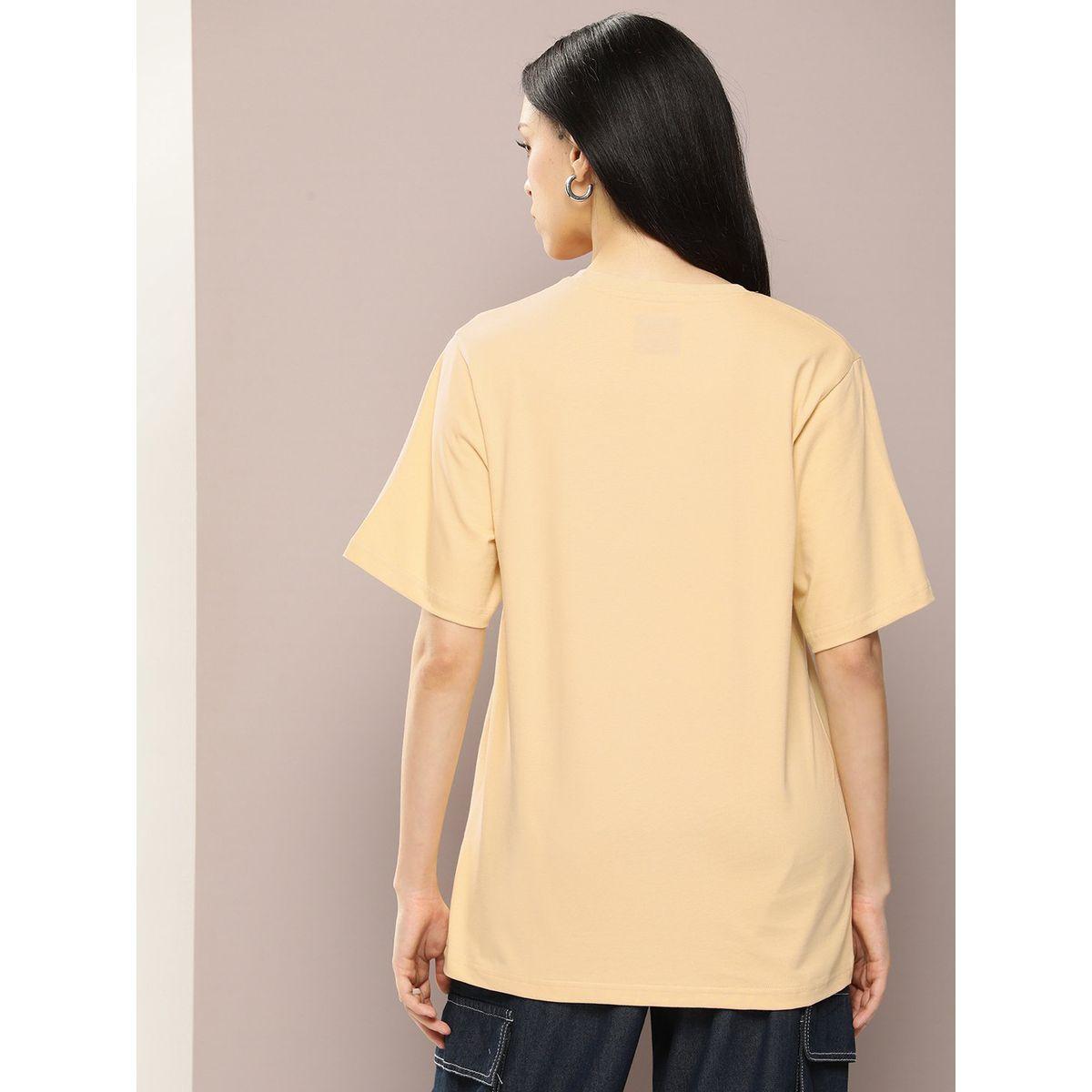 Dillinger X Styli  Oversized Sunshine Embossed Print T-Shirt-women-clothing-tshirts-image-4