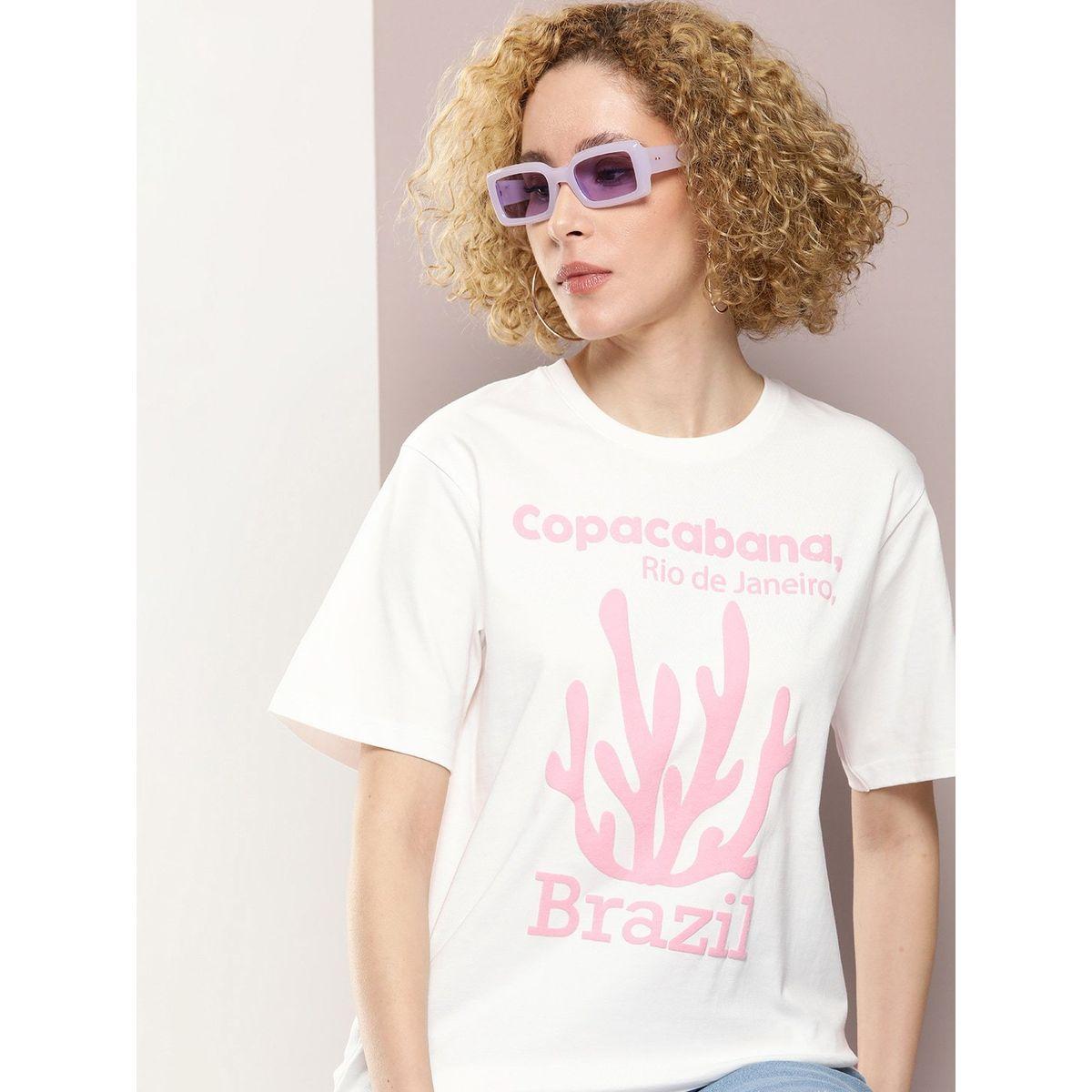 تيشيرت فضفاض مطبع بطبعة جرافيك ديلينجر × ستايلي-women-clothing-tshirts-image-1