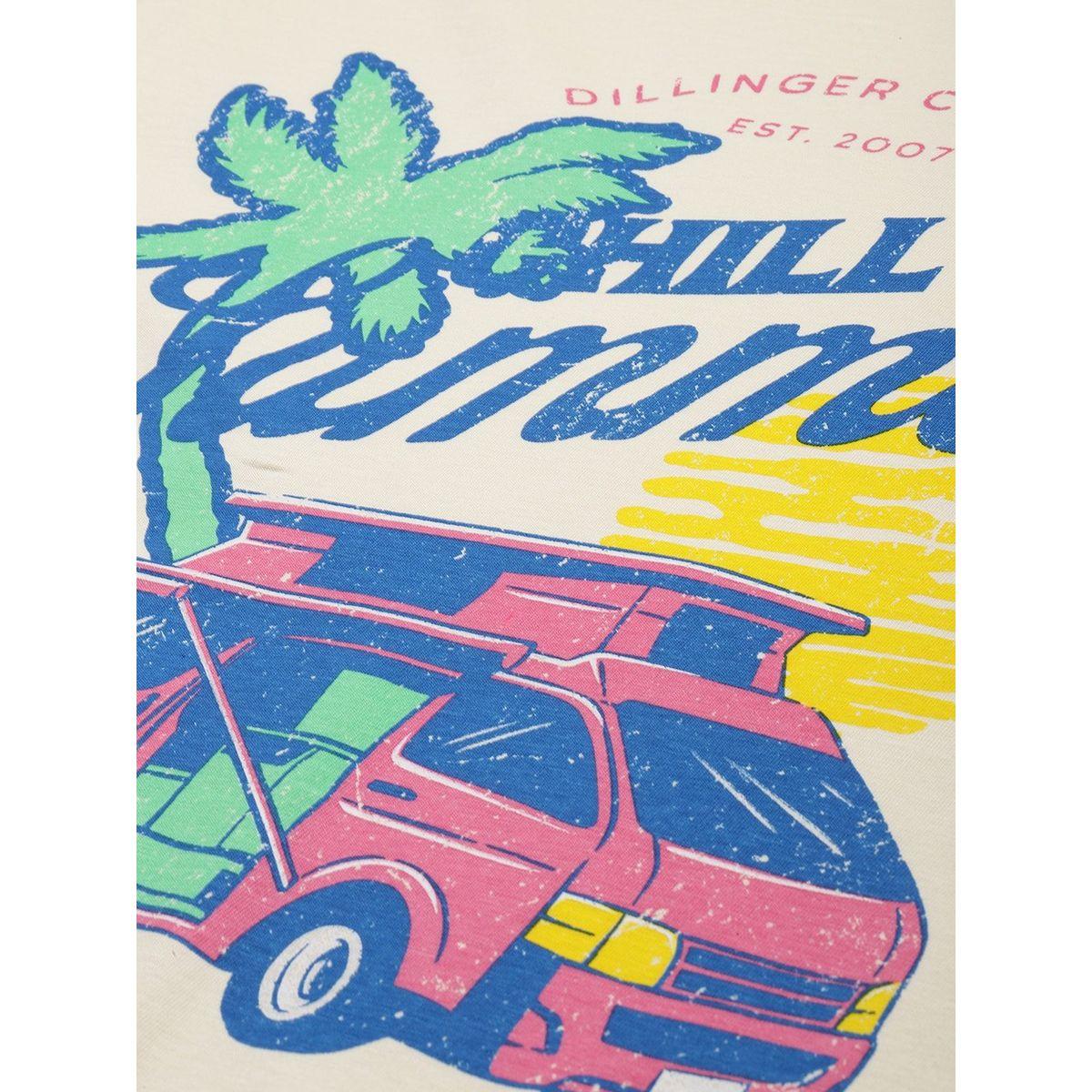 Dillinger X Styli  Oversized Chill Girl Graphic Print T-Shirt-women-clothing-tshirts-image-2
