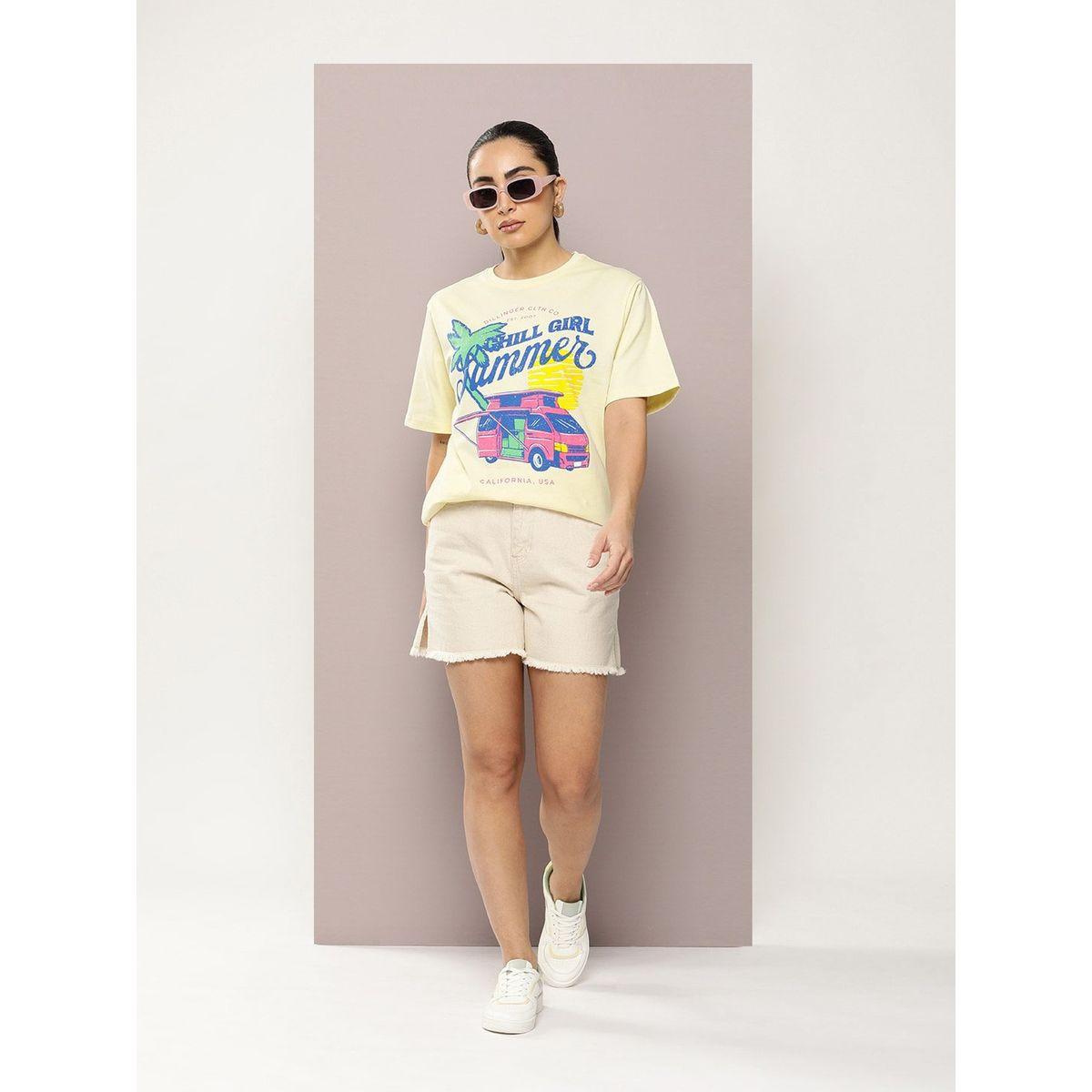 Dillinger X Styli  Oversized Chill Girl Graphic Print T-Shirt-women-clothing-tshirts-image-5