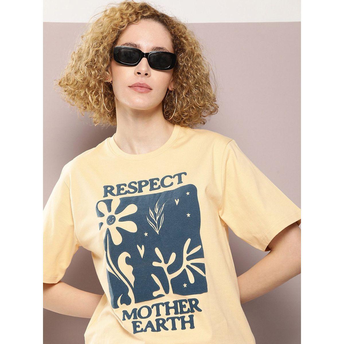 Dillinger X Styli  Oversized Embossed Print Combed Cotton T-Shirt-women-clothing-tshirts-image-1