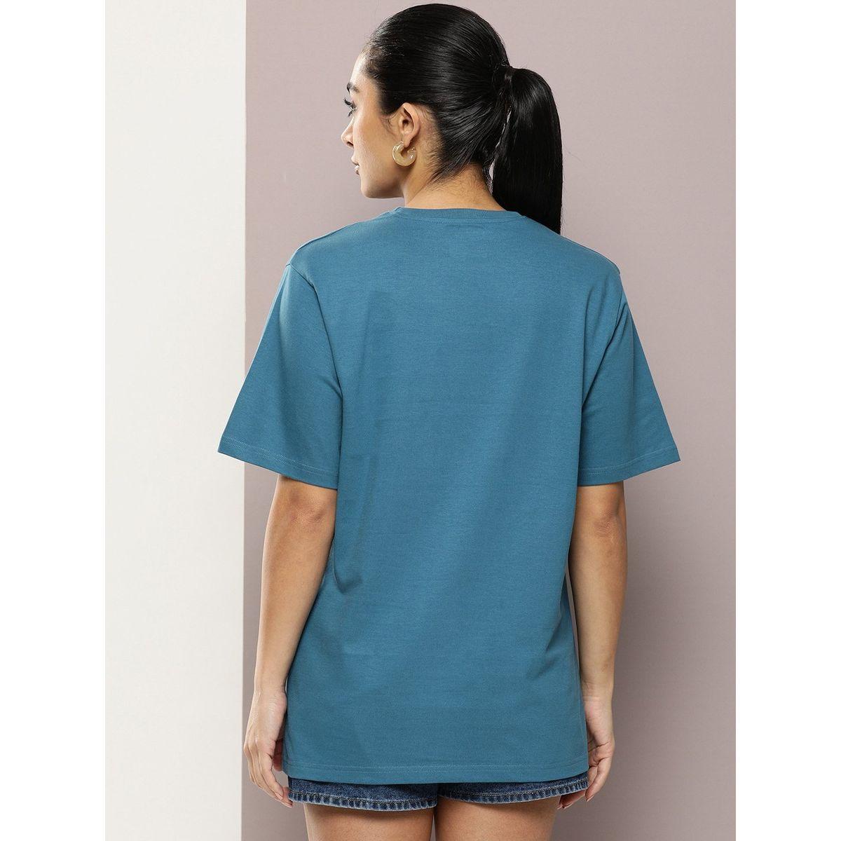 Dillinger X Styli  Oversized Embossed Print Combed Cotton T-Shirt-women-clothing-tshirts-image-4