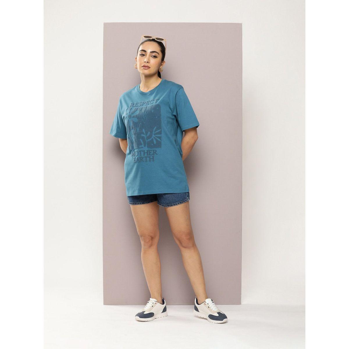 Dillinger X Styli  Oversized Embossed Print Combed Cotton T-Shirt-women-clothing-tshirts-image-5