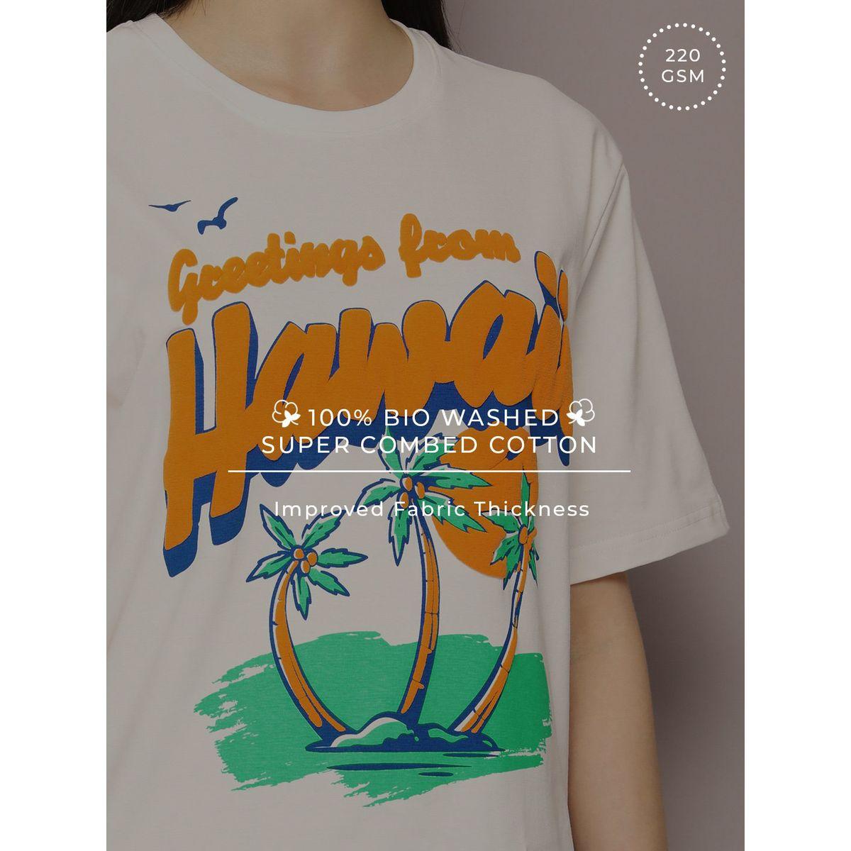 Dillinger X Styli  Oversized Hawaii Embossed Print T-Shirt-women-clothing-tshirts-image-6