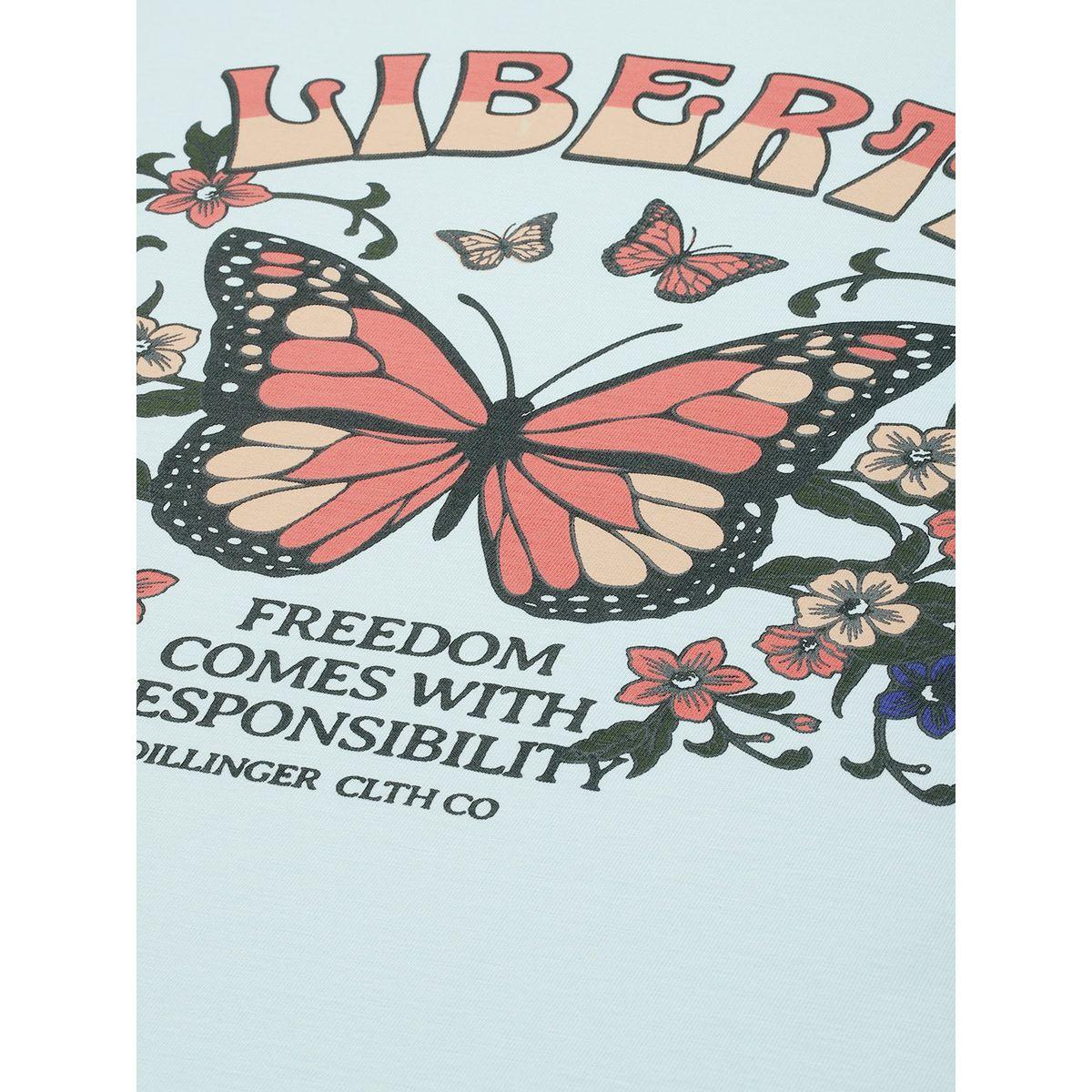 Dillinger X Styli  Oversized Butterfly Graphic Print Longline T-Shirt-women-clothing-tshirts-image-2