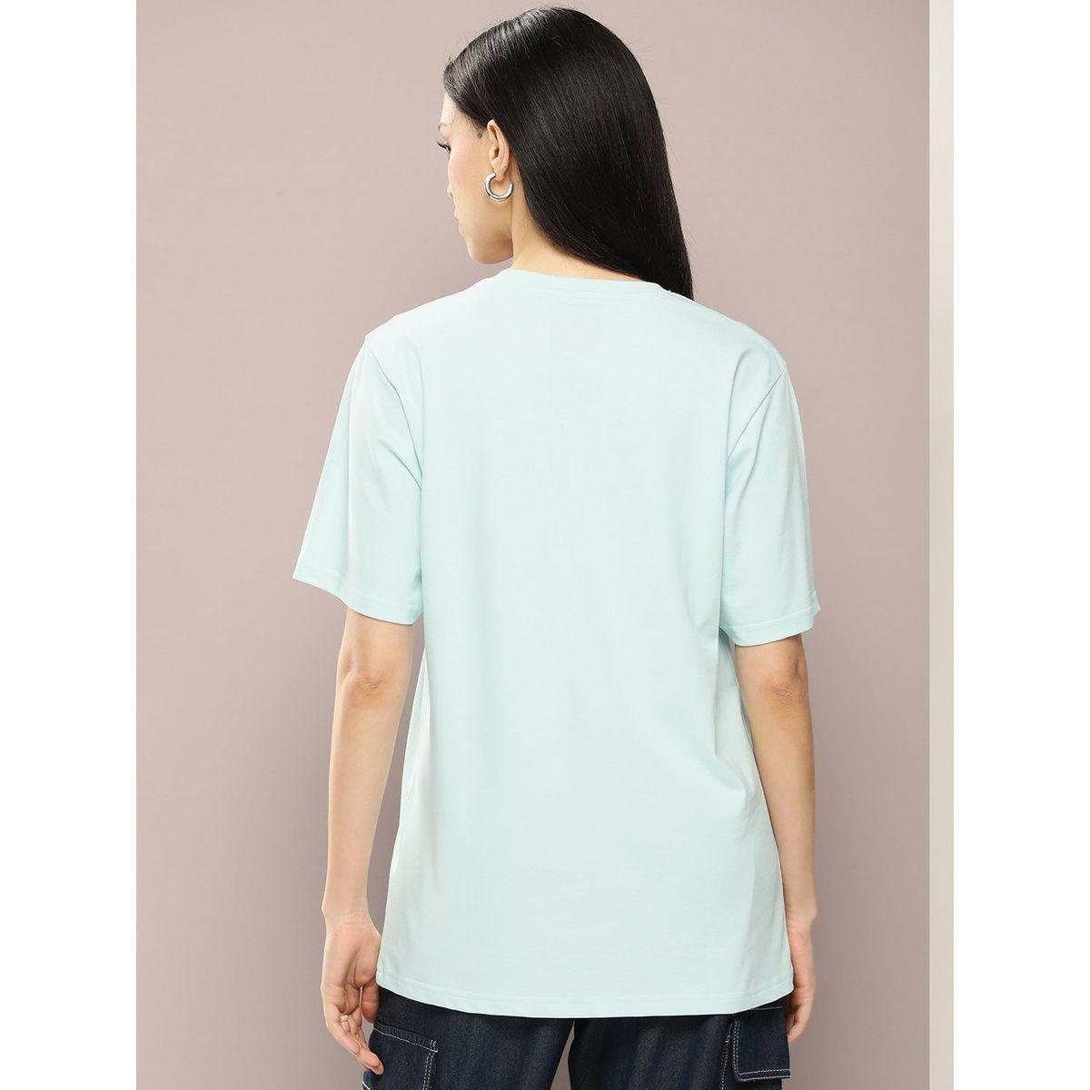 تيشيرت فضفاض مطبع بطبعة جرافيك ديلينجر × ستايلي-women-clothing-tshirts-image-4