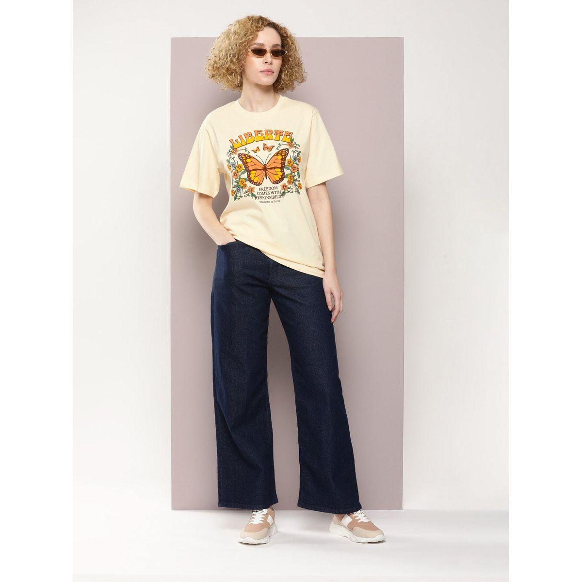 Dillinger X Styli  Oversized Butterfly Graphic Print T-Shirt-women-clothing-tshirts-image-5