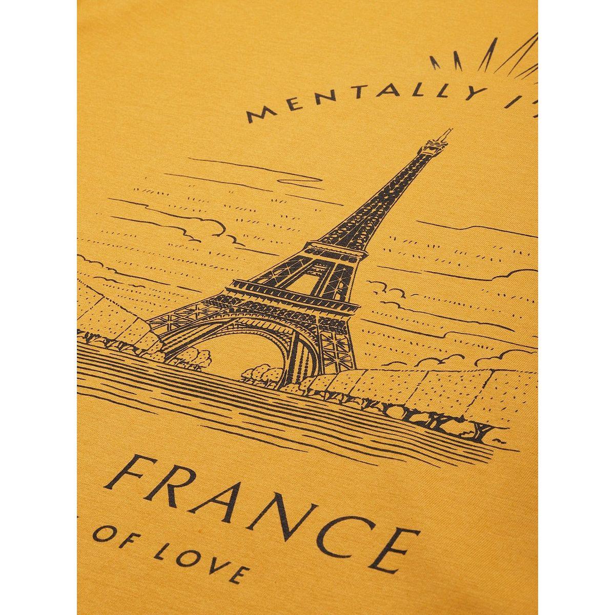 تيشيرت فضفاض مطبع بطبعة جرافيك ديلينجر × ستايلي-women-clothing-tshirts-image-2