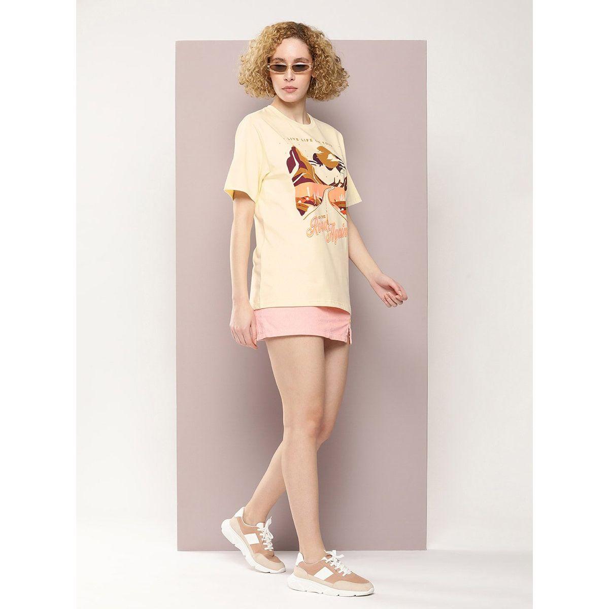 Dillinger X Styli  Oversized On The Road Graphic Print T-Shirt-women-clothing-tshirts-image-5