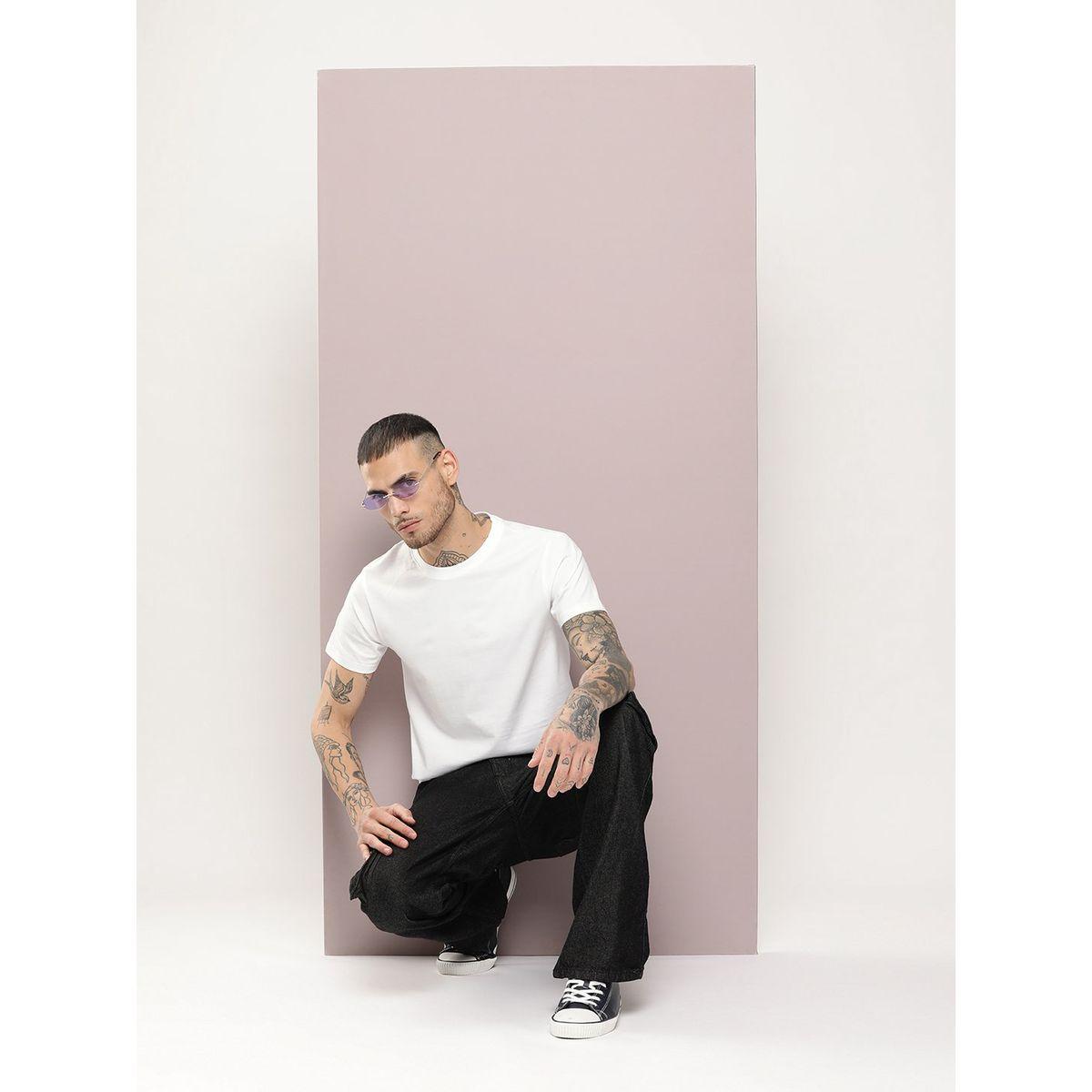 تيشيرت قطن سادة بقصة عادية ديلينجر × ستايلي-men-clothing-tshirtsandpolos-tshirts-image-4