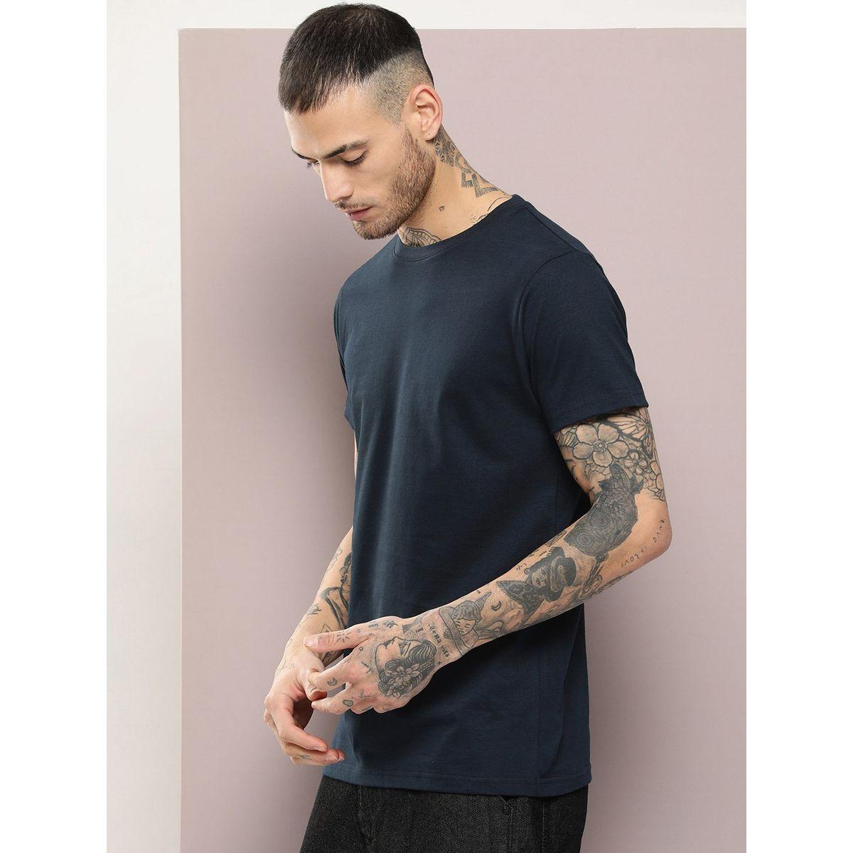 Dillinger X Styli  Plain Cotton Regular Fit T-Shirt-men-clothing-tshirtsandpolos-tshirts-image-1