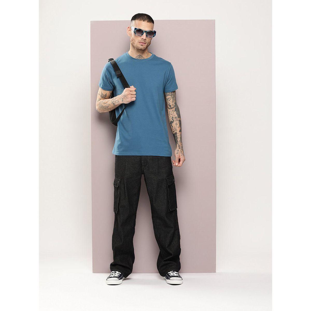 تيشيرت قطن سادة بقصة عادية ديلينجر × ستايلي-men-clothing-tshirtsandpolos-tshirts-image-4