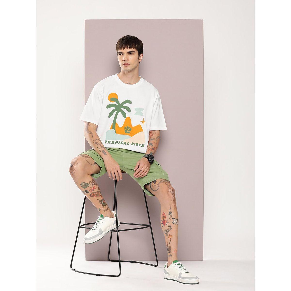 تيشيرت فضفاض مطبع بطبعة جرافيك ديلينجر × ستايلي-men-clothing-tshirtsandpolos-tshirts-image-4