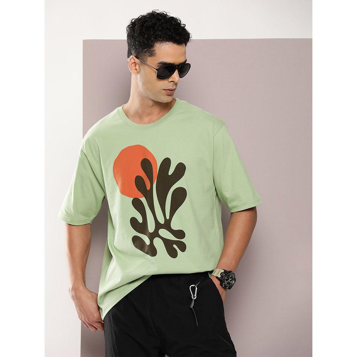 تيشيرت فضفاض مطبع بطبعة جرافيك ديلينجر × ستايلي-men-clothing-tshirtsandpolos-tshirts-image-1