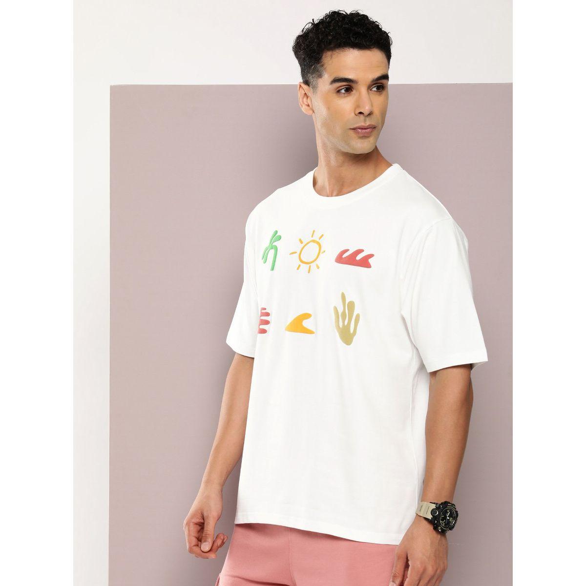 تيشيرت فضفاض مطبع بطبعة جرافيك ديلينجر × ستايلي-men-clothing-tshirtsandpolos-tshirts-image-1