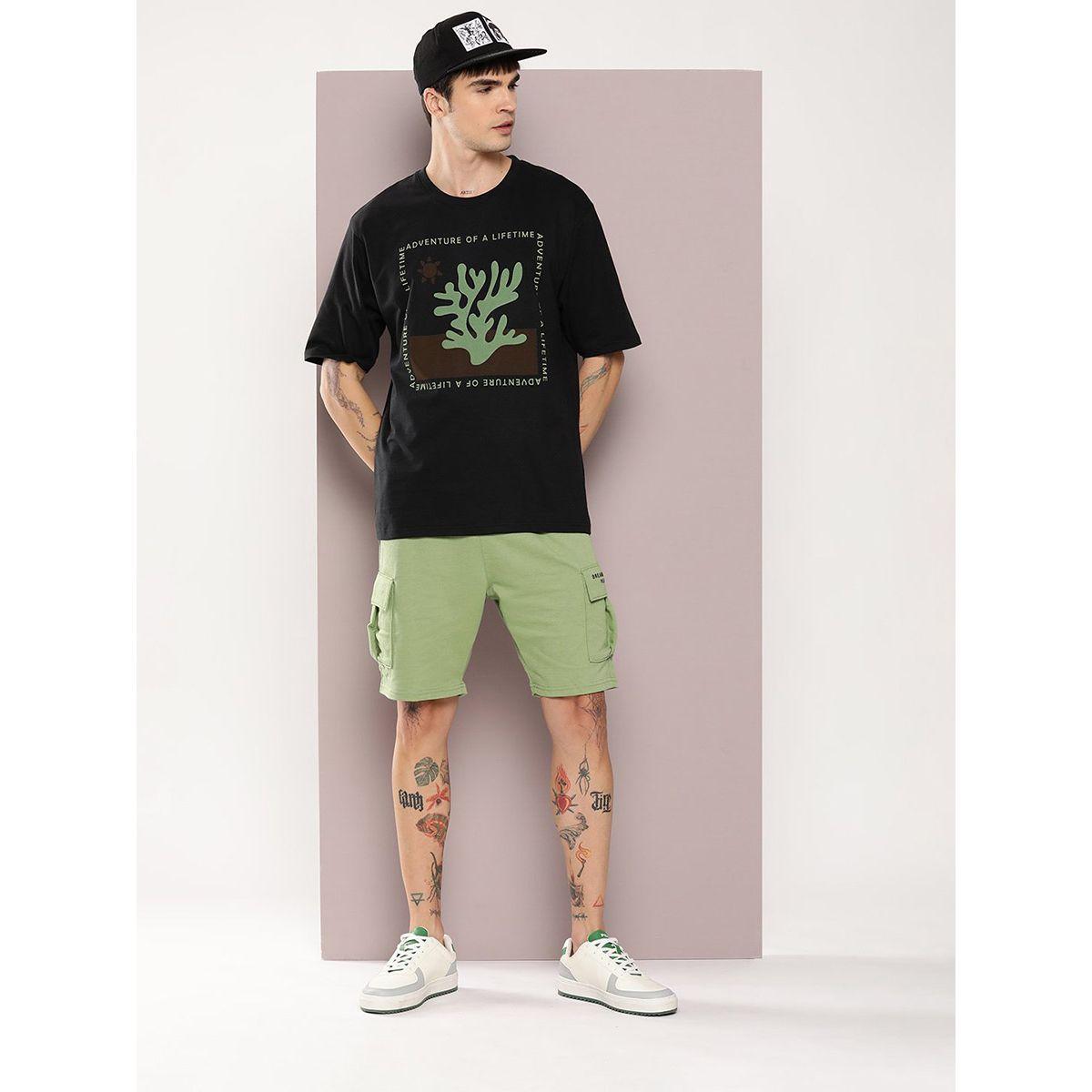 تيشيرت فضفاض مطبع بطبعة جرافيك ديلينجر × ستايلي-men-clothing-tshirtsandpolos-tshirts-image-4
