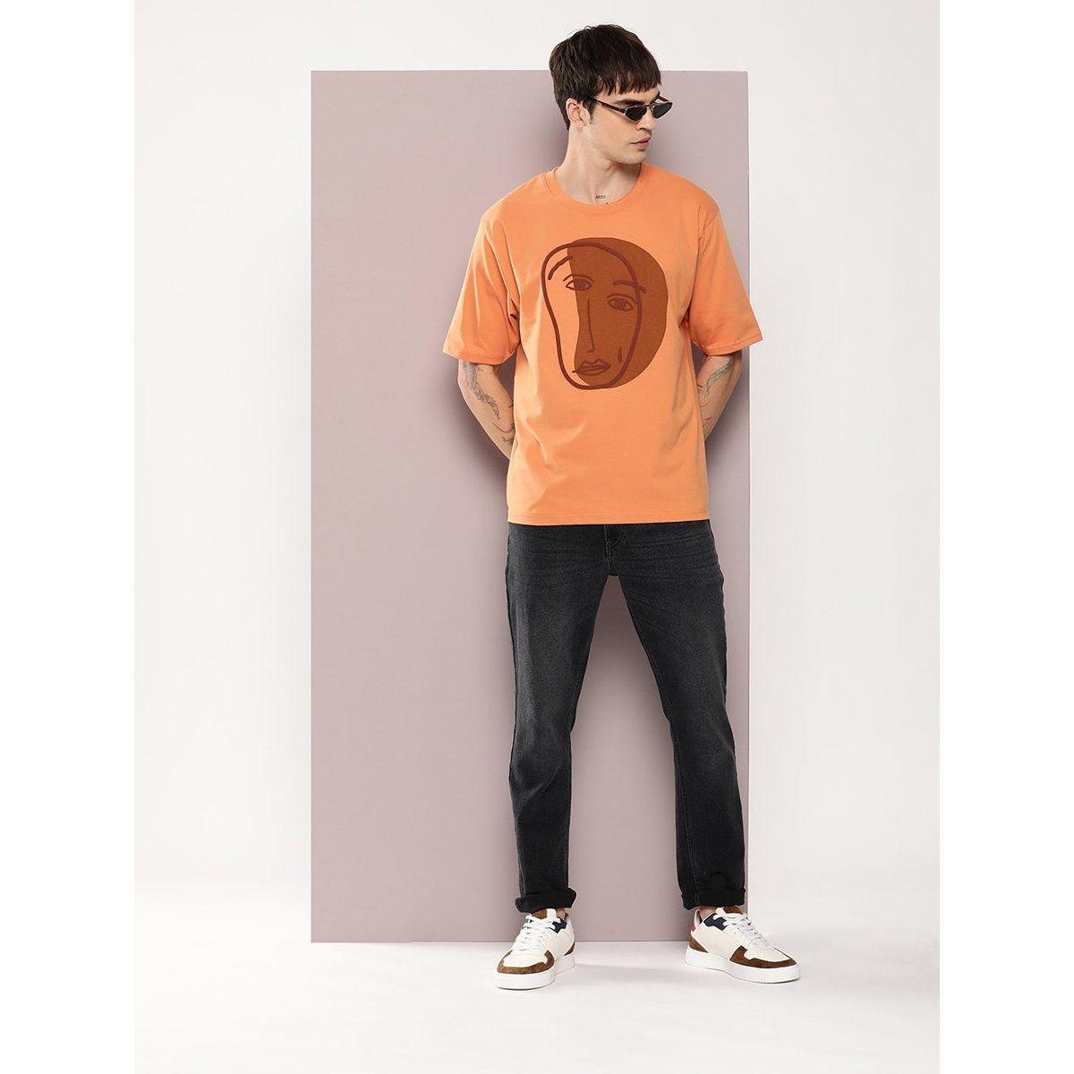تيشيرت فضفاض مطبع بطبعة جرافيك ديلينجر × ستايلي-men-clothing-tshirtsandpolos-tshirts-image-4