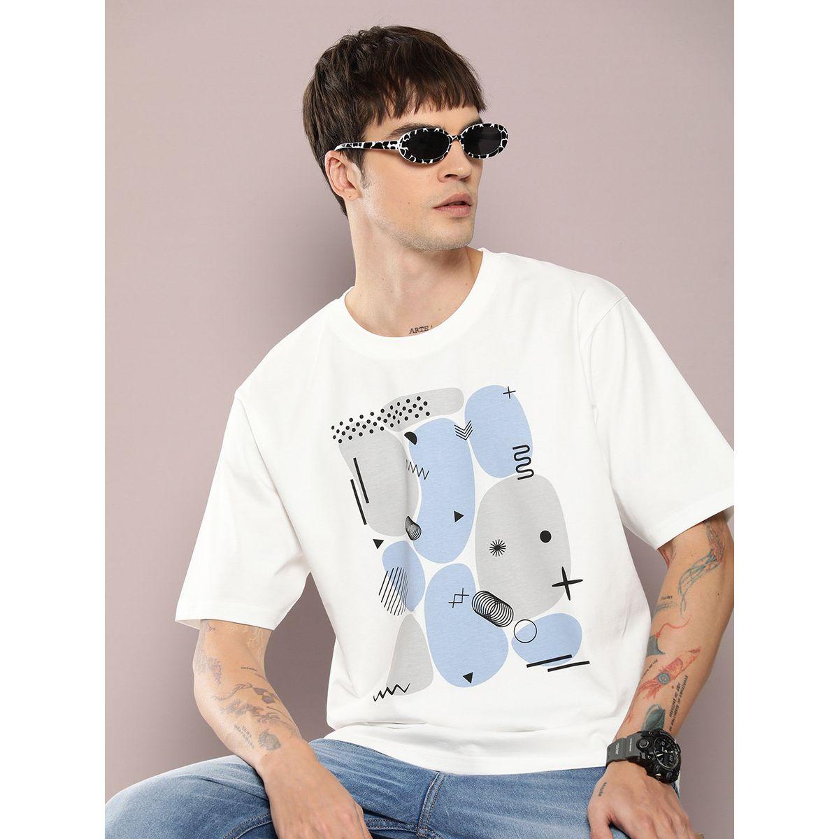 Dillinger X Styli  Front Graphic Print  Longline Oversized T-Shirt-men-clothing-tshirtsandpolos-tshirts-image-1