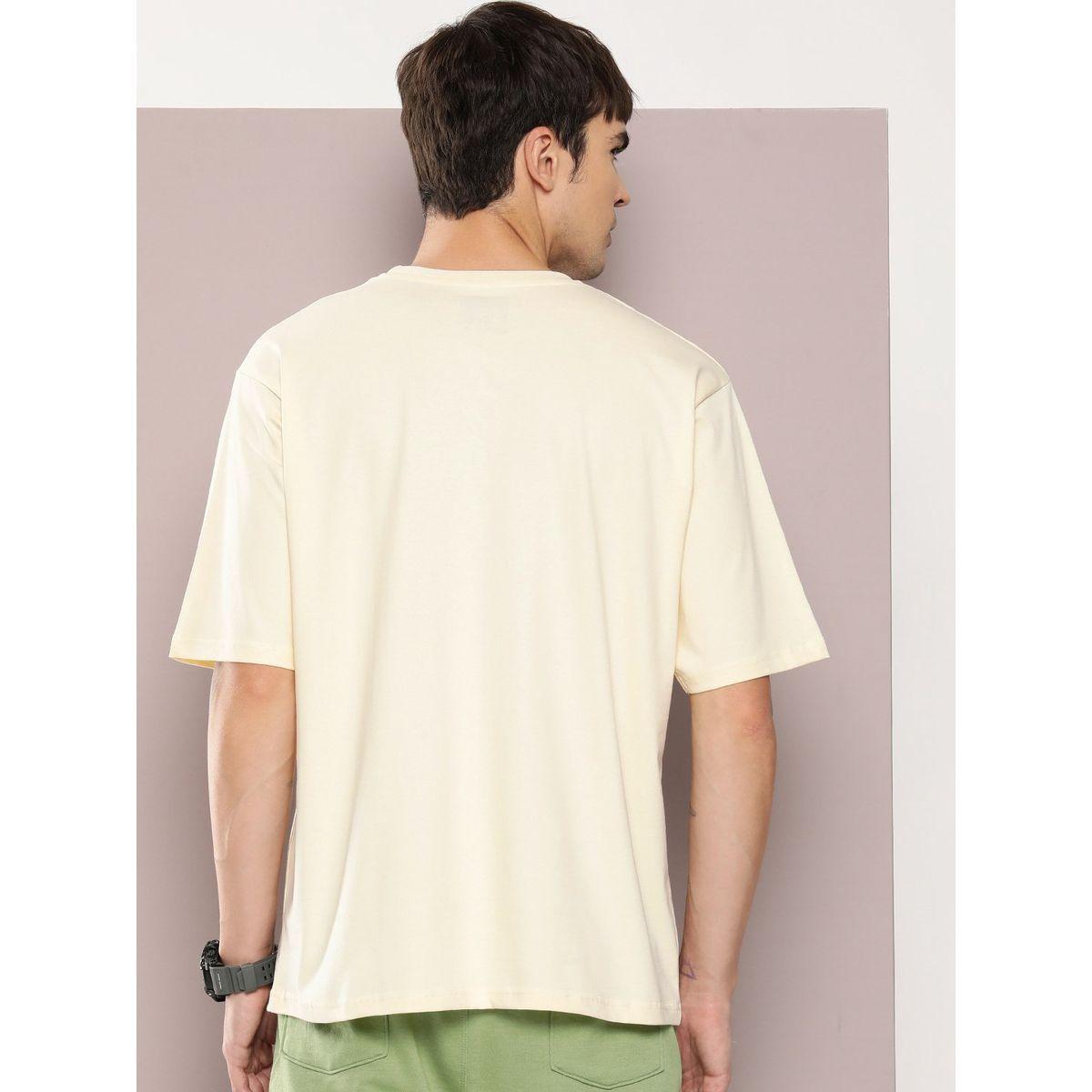 تيشيرت فضفاض بياقة دائرية واكمام قصيرة ديلينجر × ستايلي-men-clothing-tshirtsandpolos-tshirts-image-3