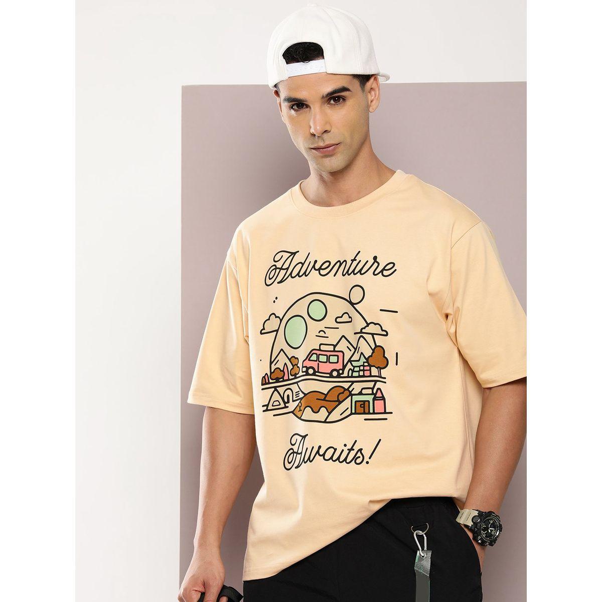 Dillinger X Styli  Adventure Awaits Graphic Print Oversized T-Shirt-men-clothing-tshirtsandpolos-tshirts-image-1