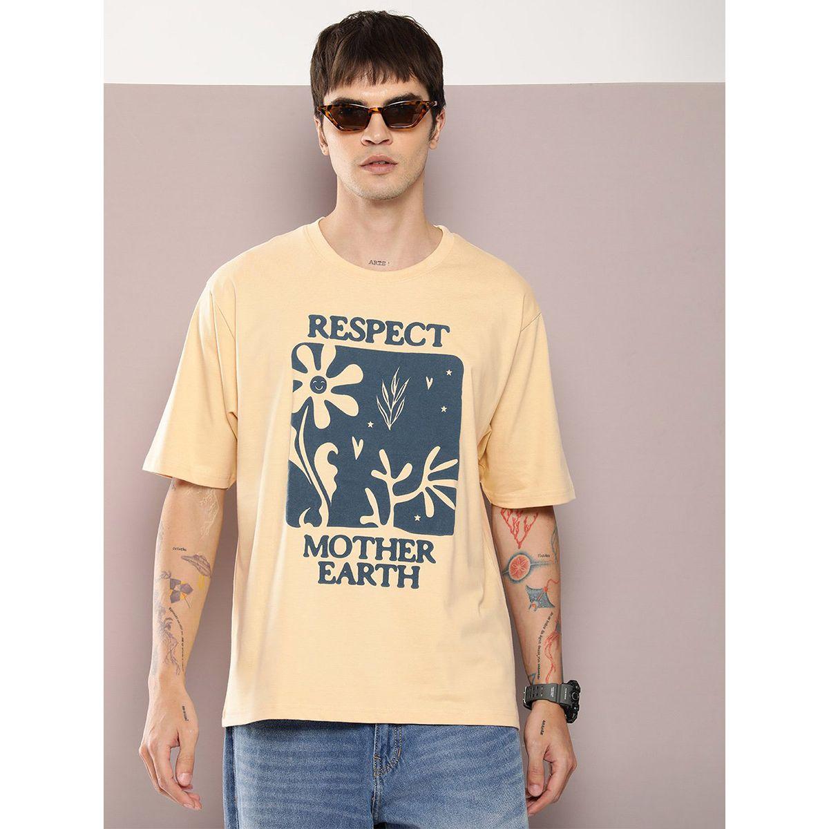 Dillinger X Styli  Respect Mother Earth Graphic Print Oversized T-Shirt-men-clothing-tshirtsandpolos-tshirts-image-1