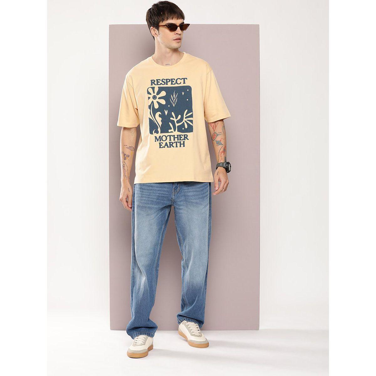تيشيرت فضفاض مطبع بطبعة جرافيك ديلينجر × ستايلي-men-clothing-tshirtsandpolos-tshirts-image-4