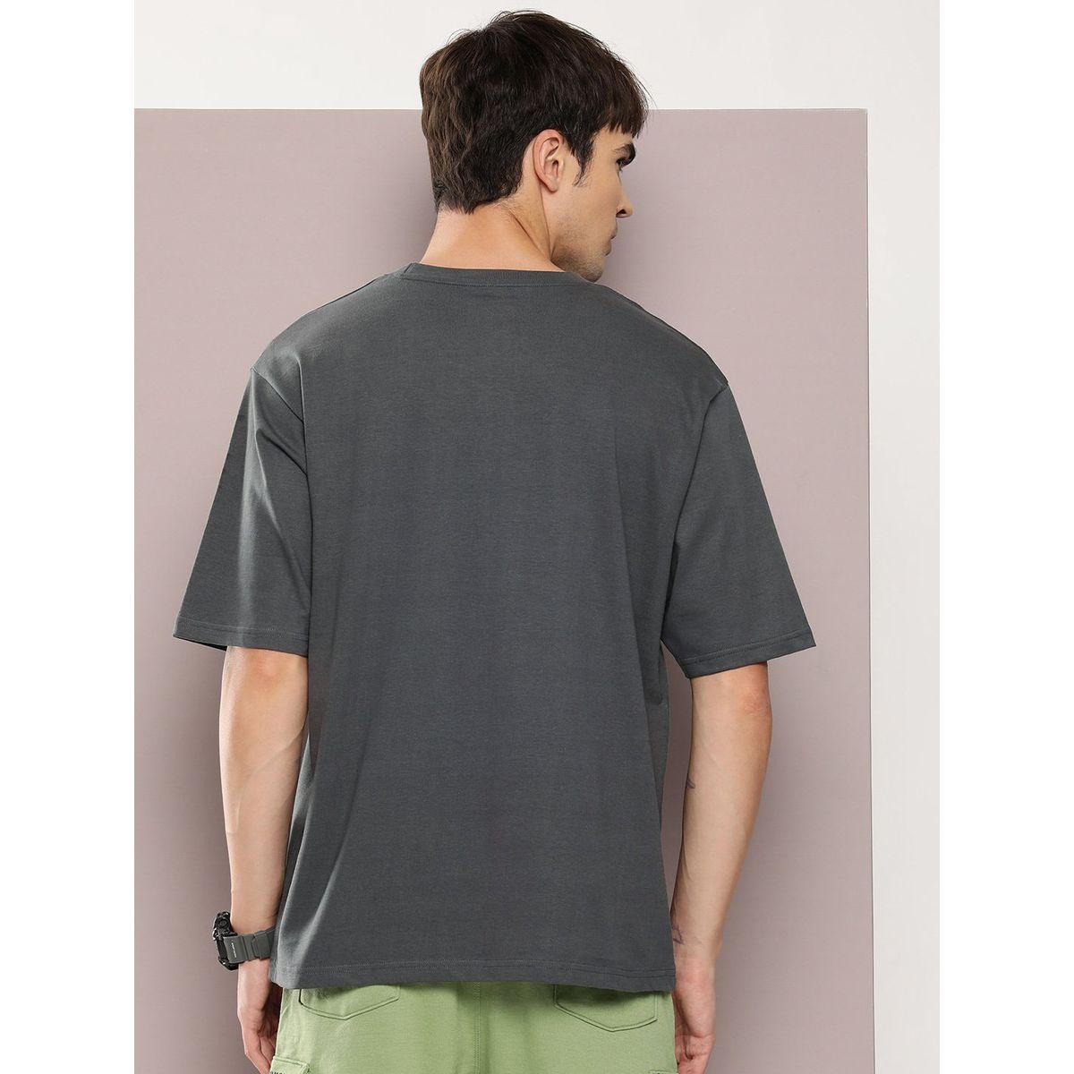 تيشيرت فضفاض مطبع بطبعة جرافيك ديلينجر × ستايلي-men-clothing-tshirtsandpolos-tshirts-image-3