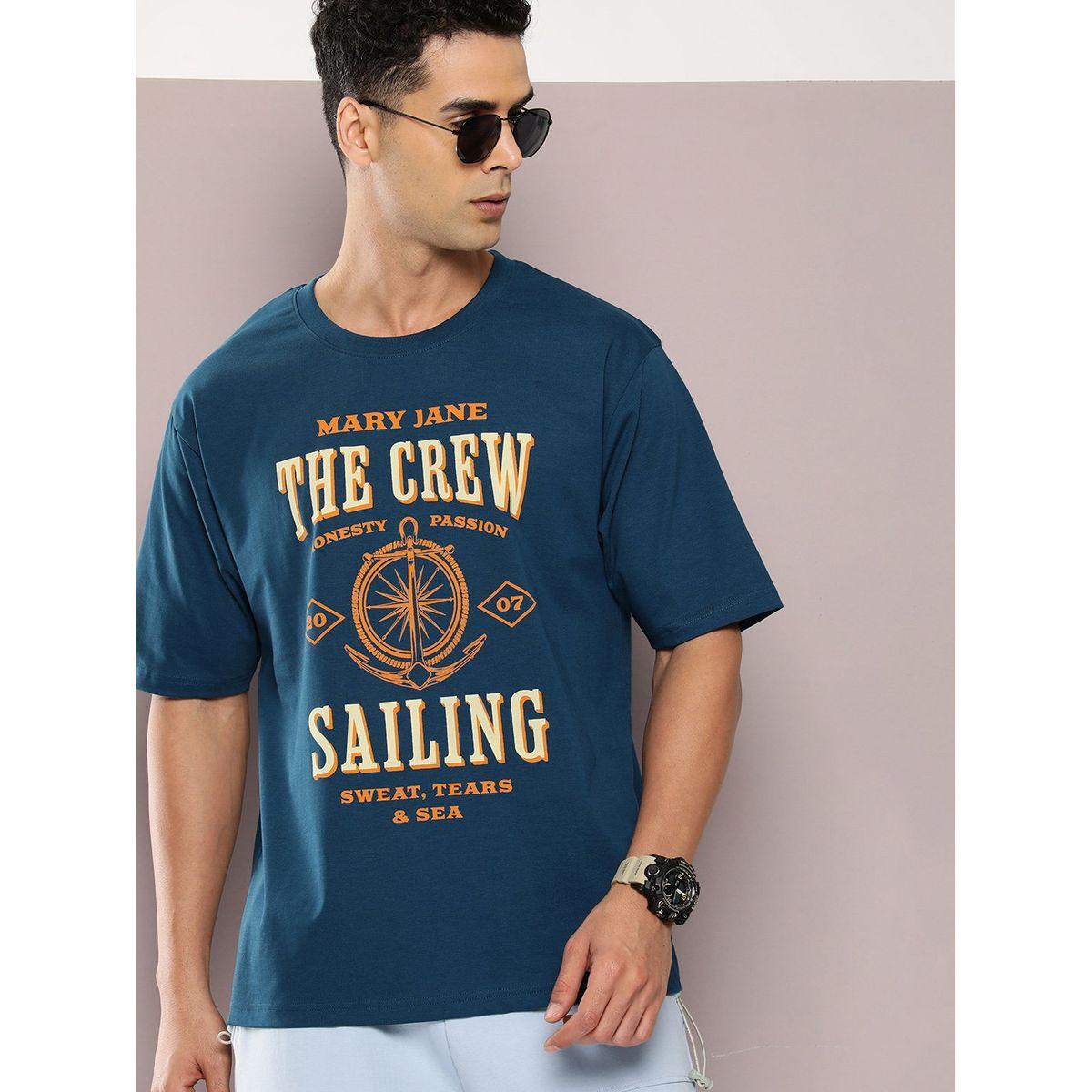 تيشيرت فضفاض مطبع بطبعة جرافيك ديلينجر × ستايلي-men-clothing-tshirtsandpolos-tshirts-image-1