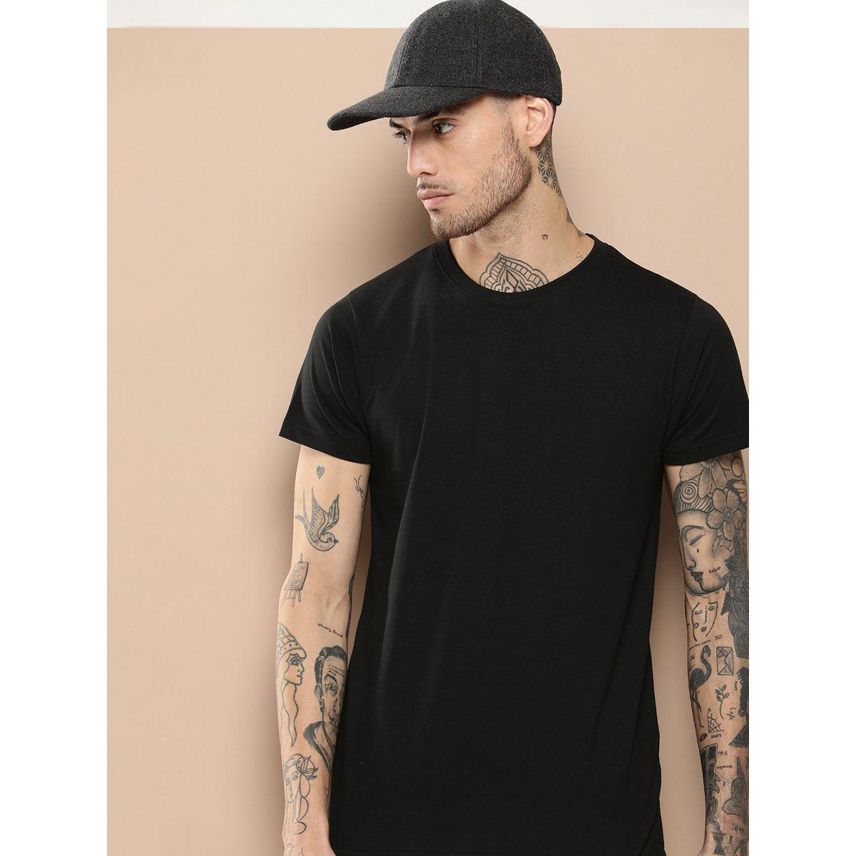 تيشيرت سادة بقصة عادية ديفيرنس أوف أوبينيون × ستايلي-men-clothing-tshirtsandpolos-tshirts-image-1