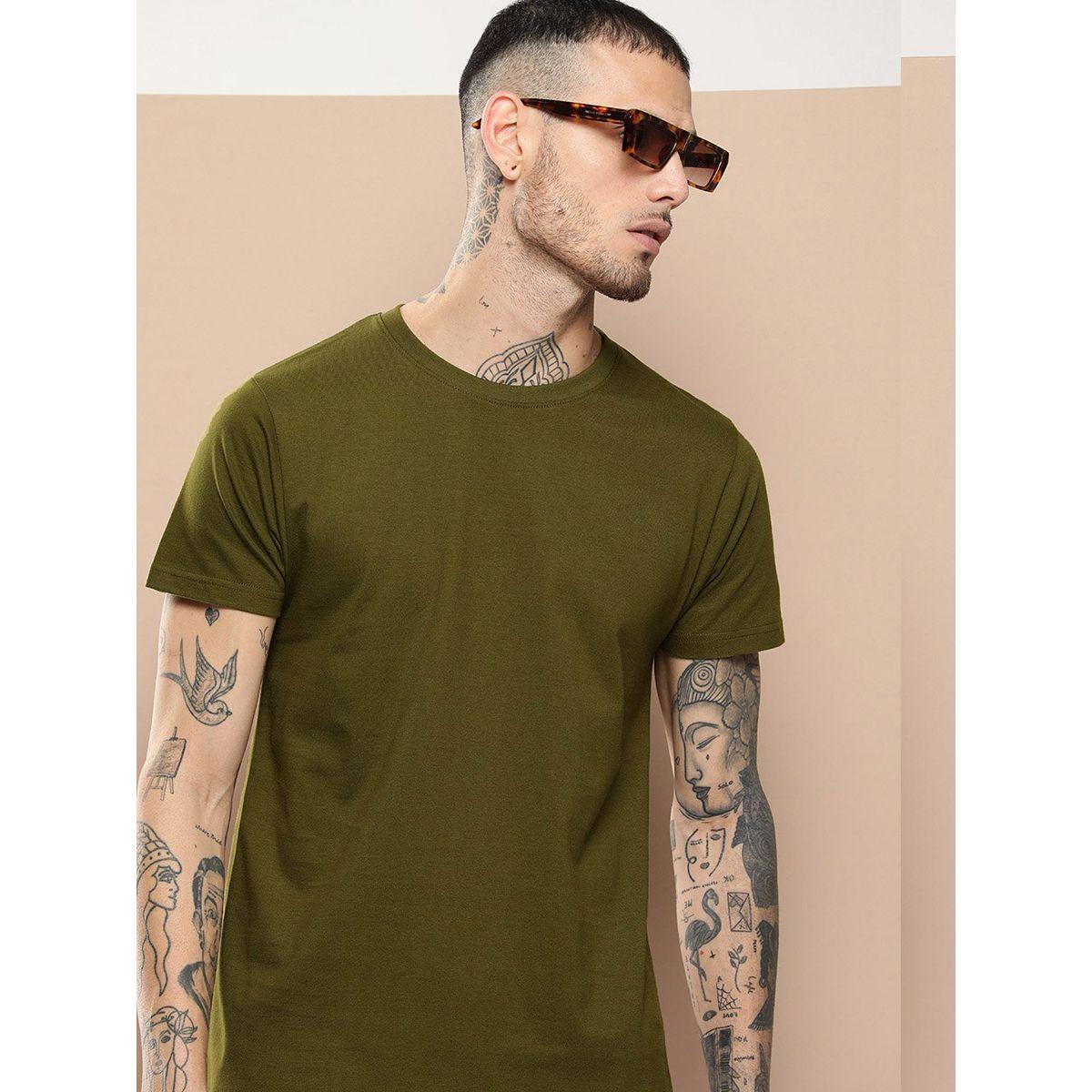 تيشيرت سادة بقصة عادية ديفيرنس أوف أوبينيون × ستايلي-men-clothing-tshirtsandpolos-tshirts-image-1