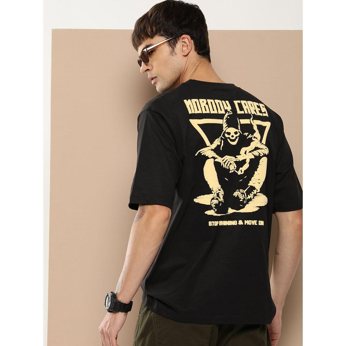 Difference of Opinion X Styli  Oversized Nobody Cares Graphic Print T-Shirt-men-clothing-tshirtsandpolos-tshirts-image-1
