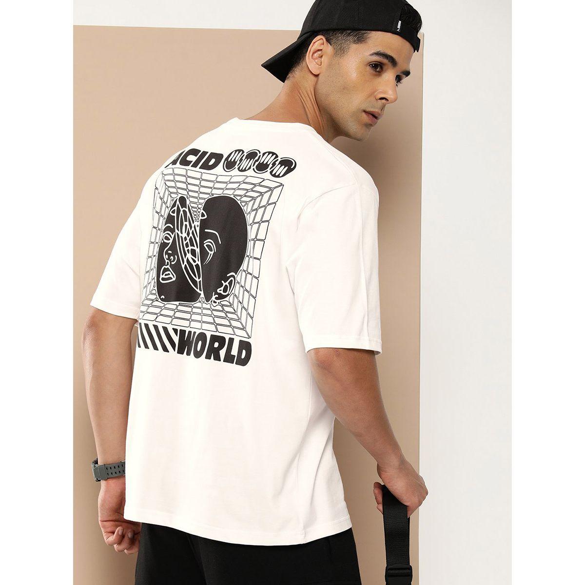 تيشيرت فضفاض مطبع بطبعة جرافيك ديفيرنس أوف أوبينيون × ستايلي-men-clothing-tshirtsandpolos-tshirts-image-1