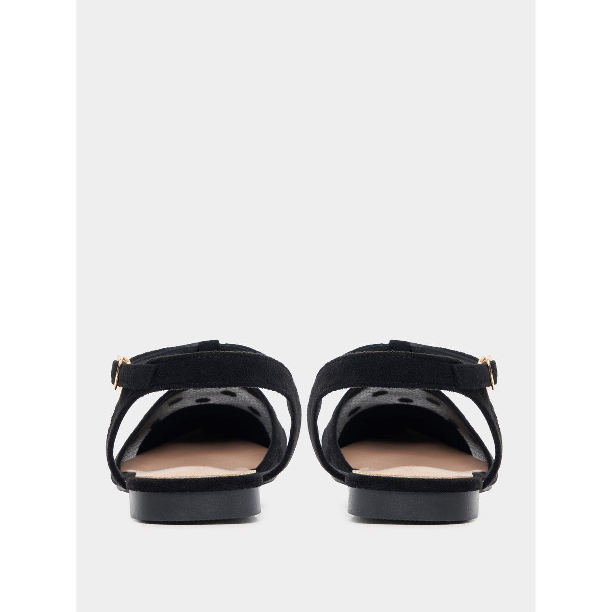 Styli Ankle Strap Flocked Flat Shoes-women-shoes-loafersandmoccasins-image-4