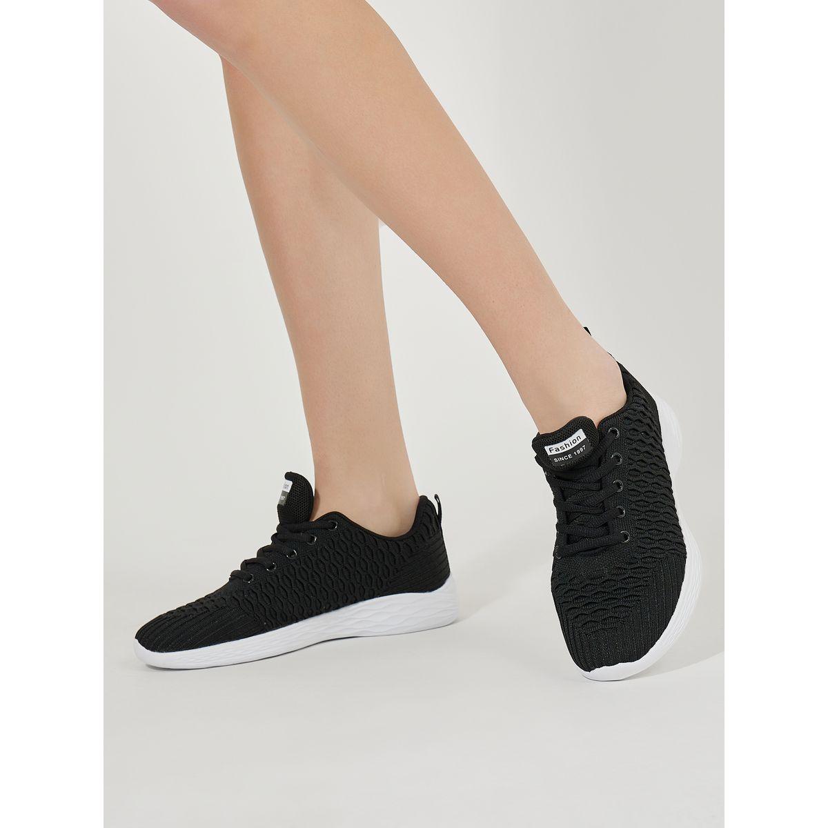 حذاء سنيكرز منسوج برباط غلق-women-shoes-sneakers-image-1