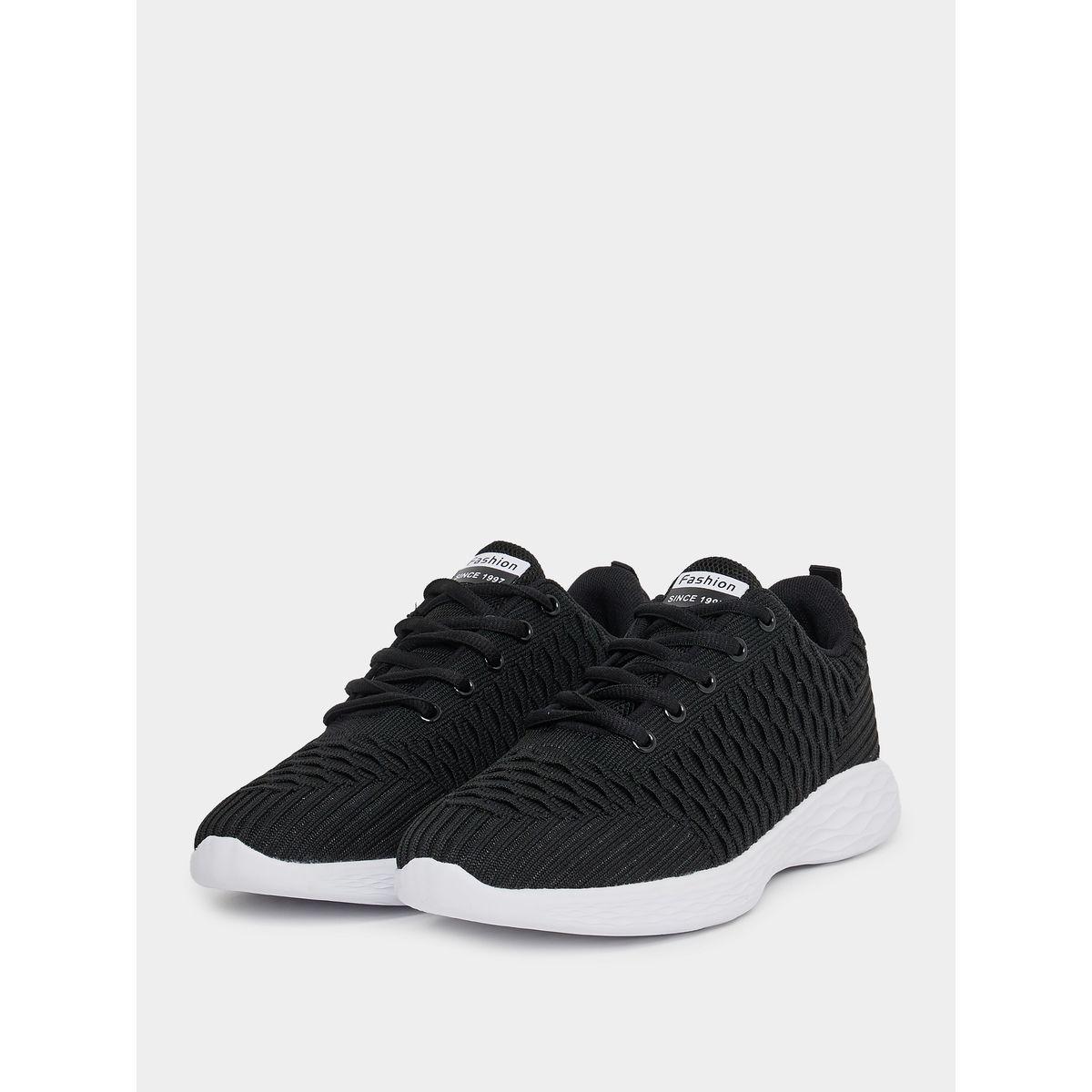 حذاء سنيكرز منسوج برباط غلق-women-shoes-sneakers-image-2