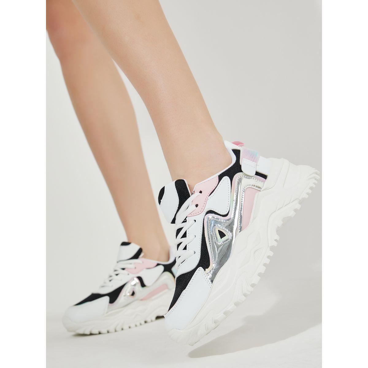 Styli Color Block Chunky Sneakers-women-shoes-sneakers-image-1
