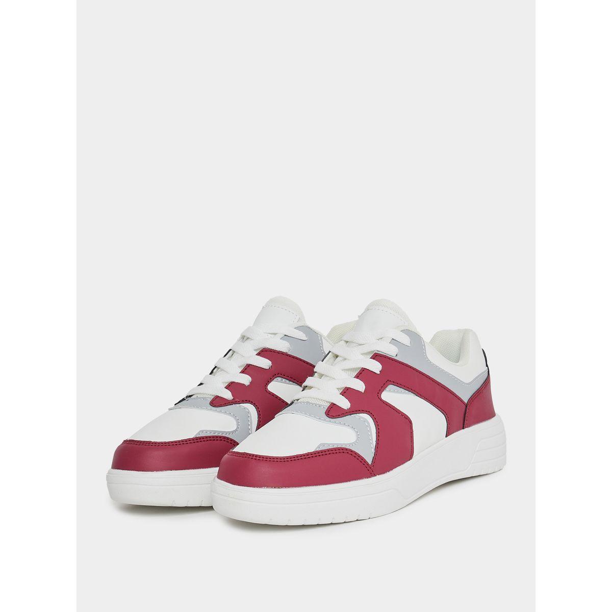 Styli Color Block Lace Up Sneakers-women-shoes-sneakers-image-2