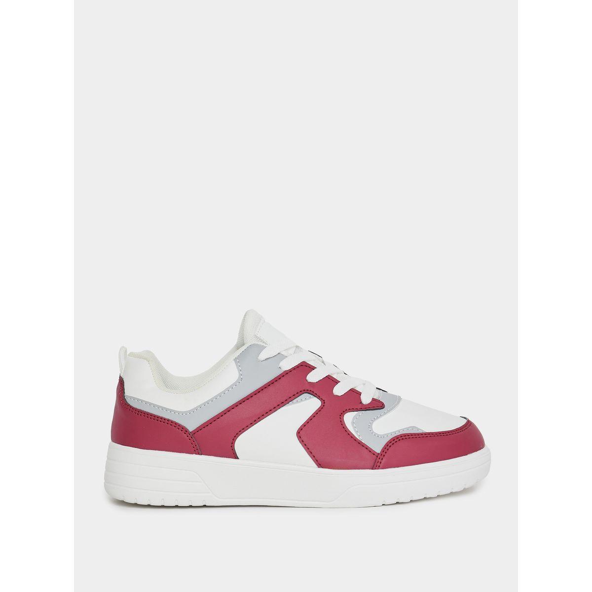 Styli Color Block Lace Up Sneakers-women-shoes-sneakers-image-3