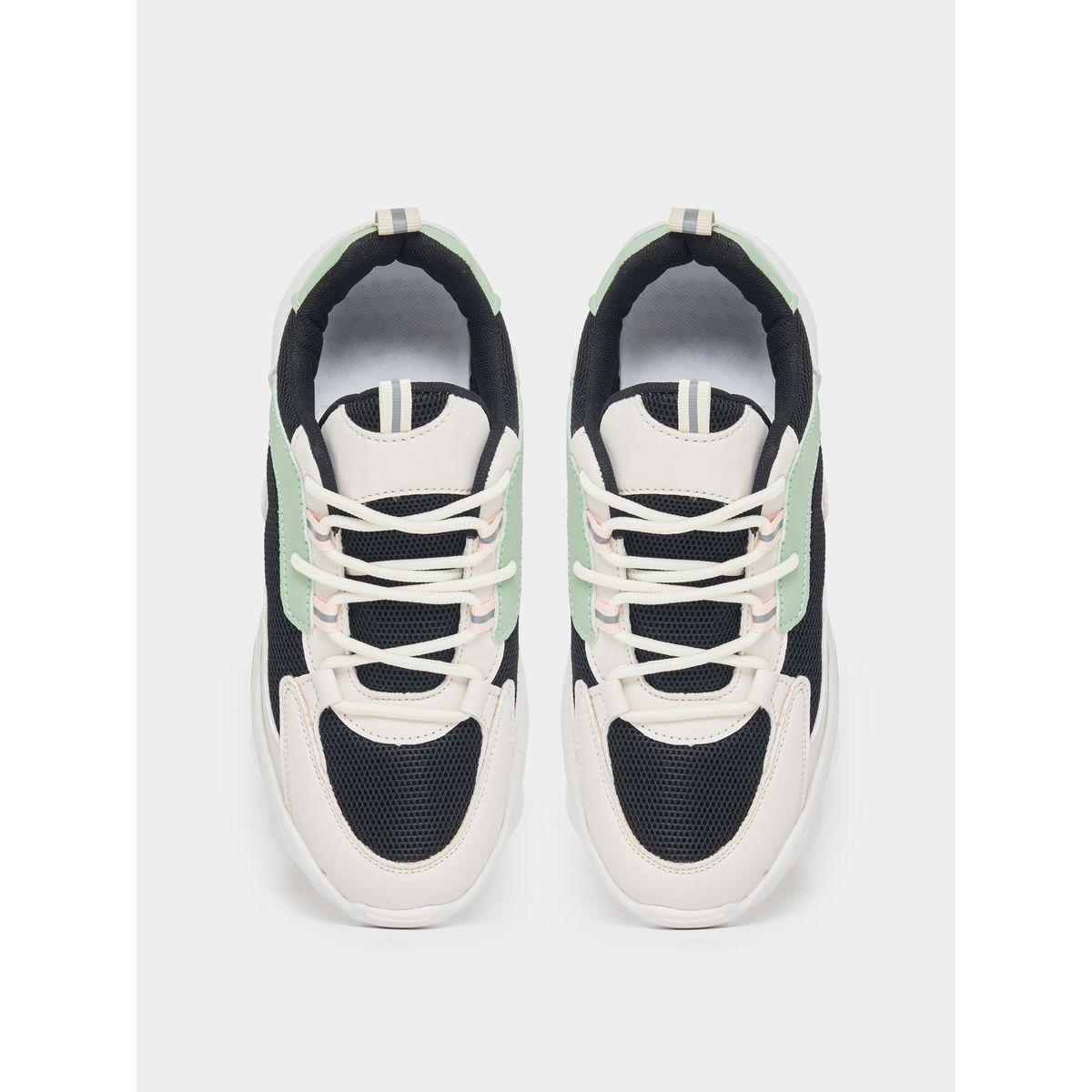 Styli Color Block Lace Up Chunky Sneakers-women-shoes-sneakers-image-6