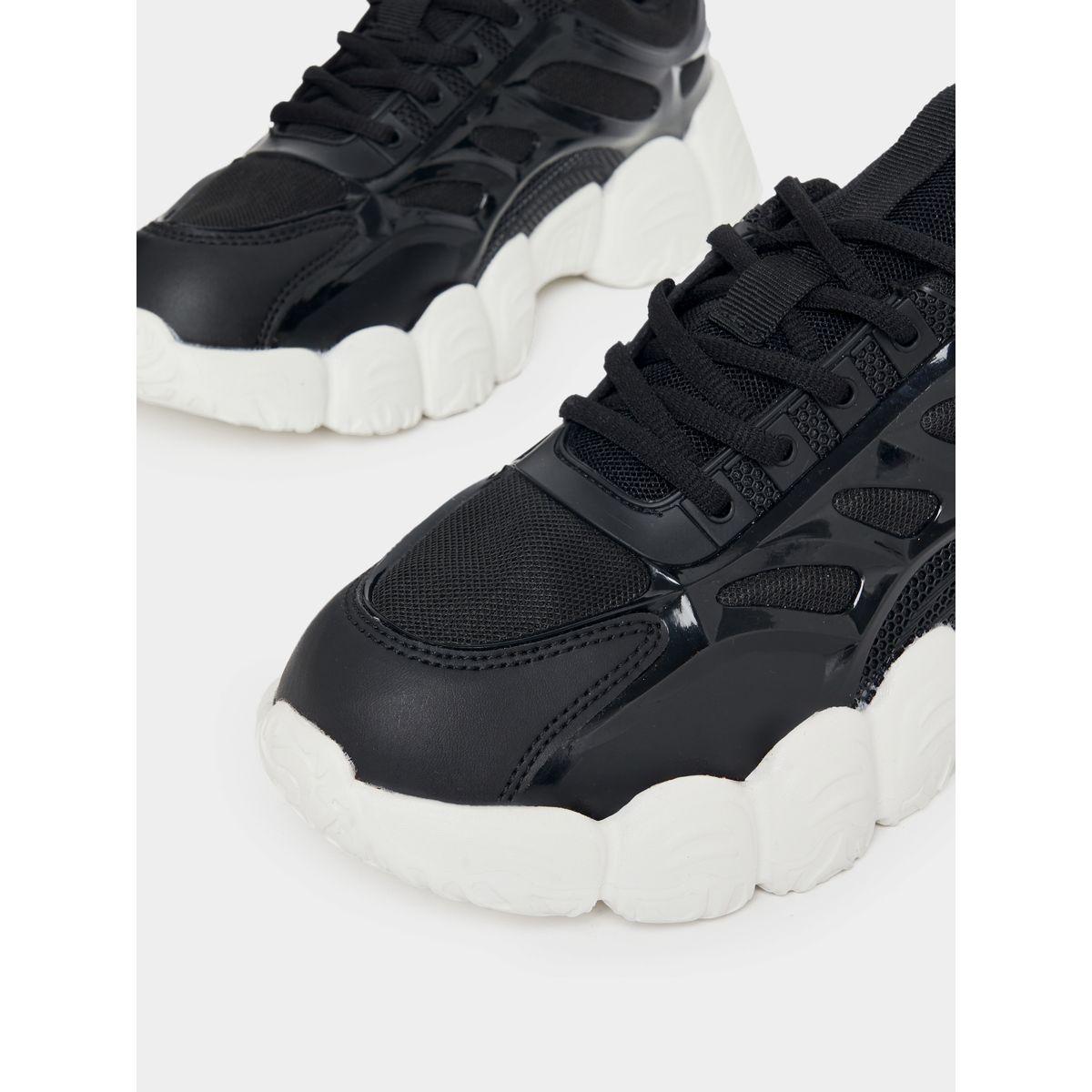 حذاء سنيكرز بتفاصيل بارزة الملمس مع اربطة-women-shoes-sneakers-image-4