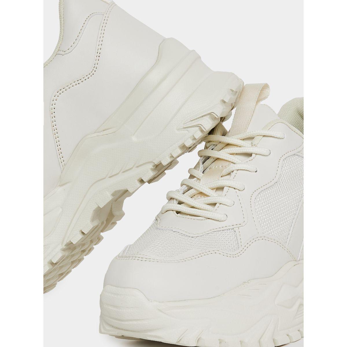 Styli Textured Chunky Sole Sneakers-women-shoes-sneakers-image-5