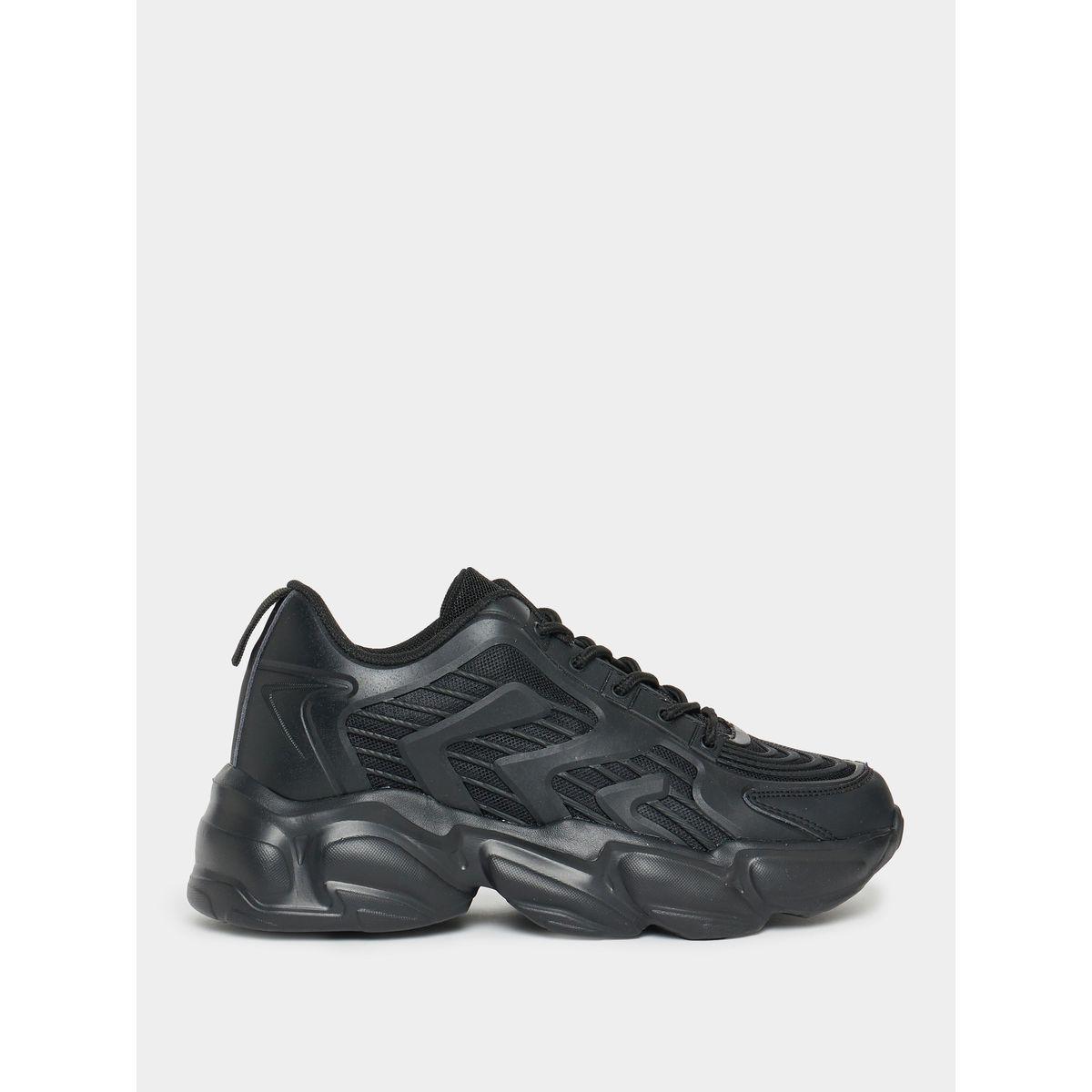 Styli Chunky Textured Lace-Up Sneakers-women-shoes-sneakers-image-2