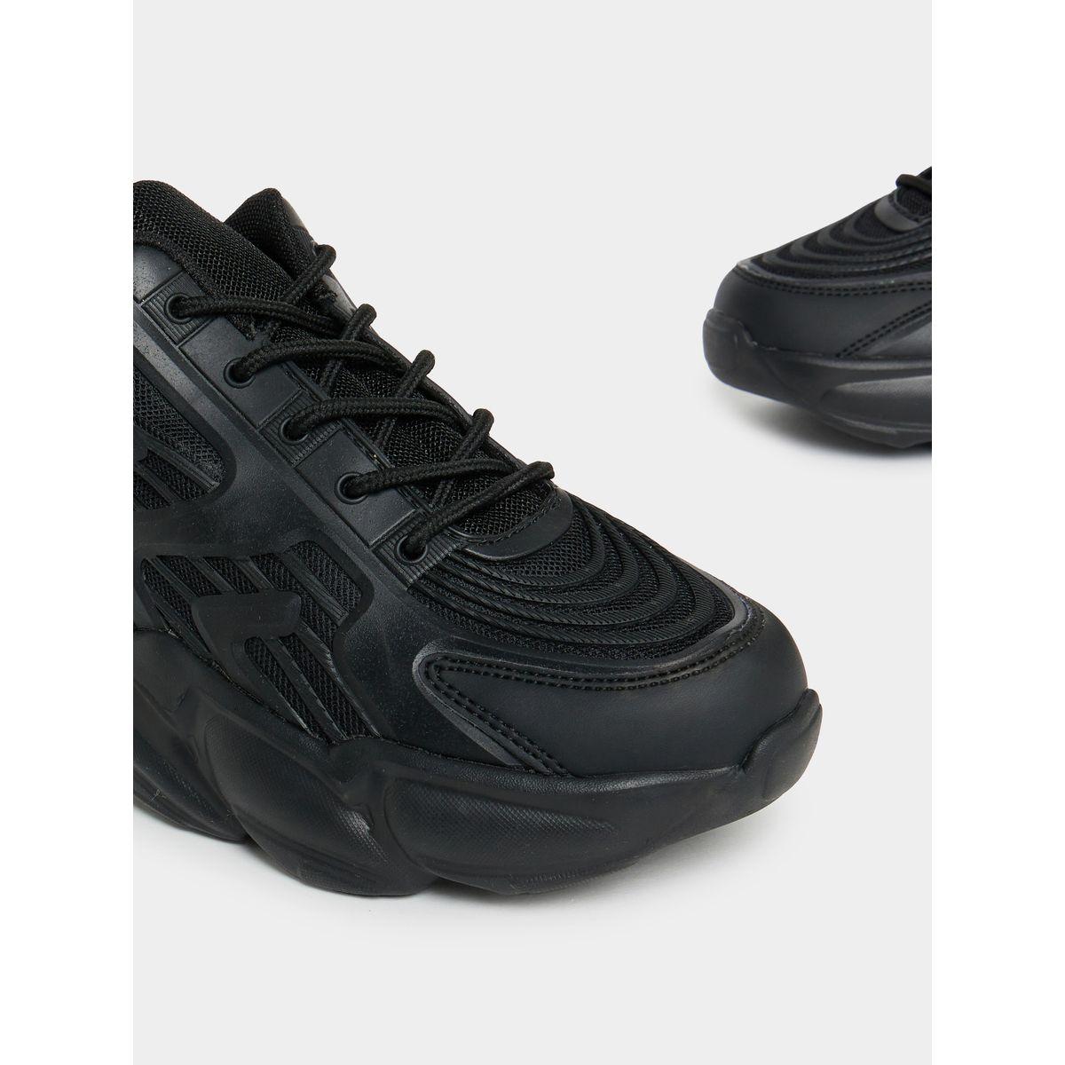 Styli Chunky Textured Lace-Up Sneakers-women-shoes-sneakers-image-3