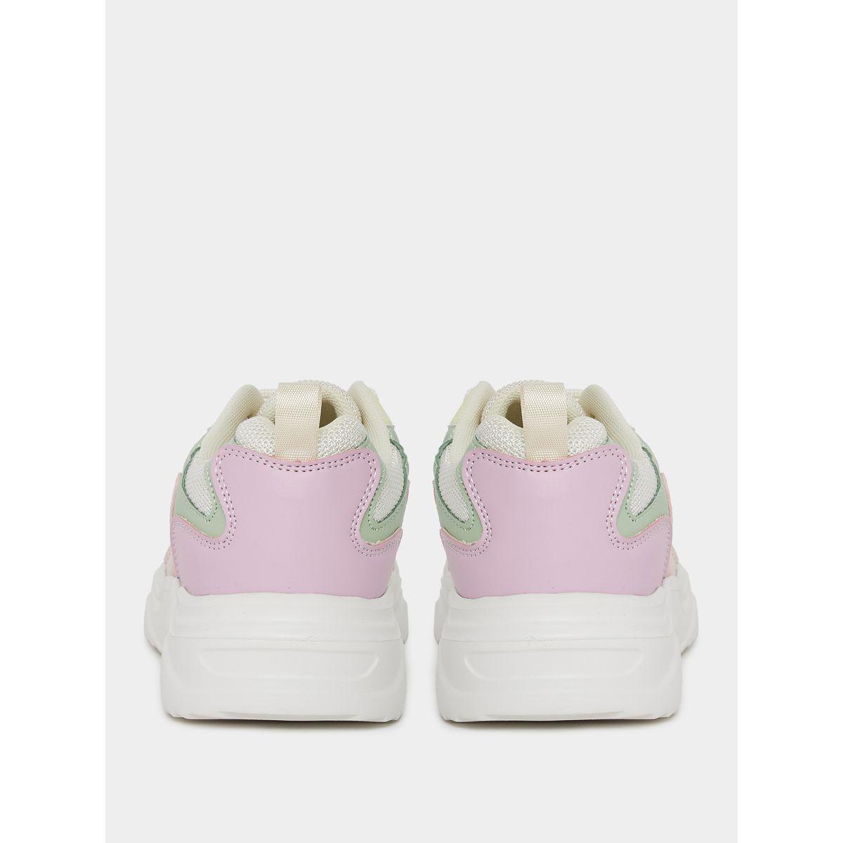 حذاء سنيكرز بنعل شانكي ونمط كتل الالوان-women-shoes-sneakers-image-4